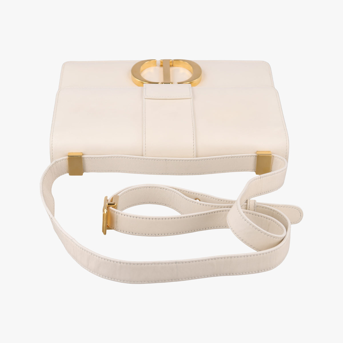 Vintage Christian Dior 30 Montaigne White leather  shoulderbag | stylenewstar