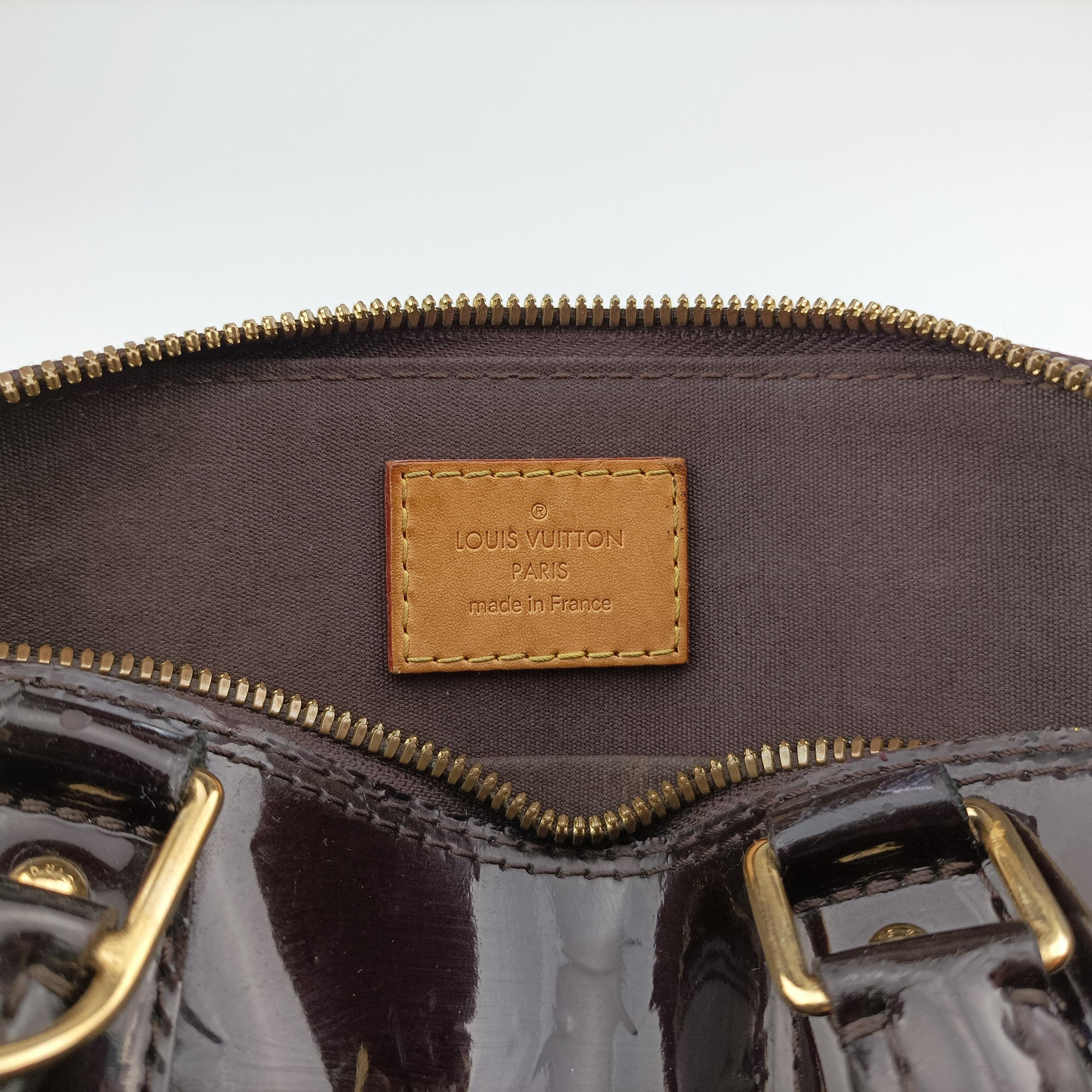 Pre-owned Louis Vuitton Alma BB Amarante Vernis M91678 shoulderbag | stylenewstar