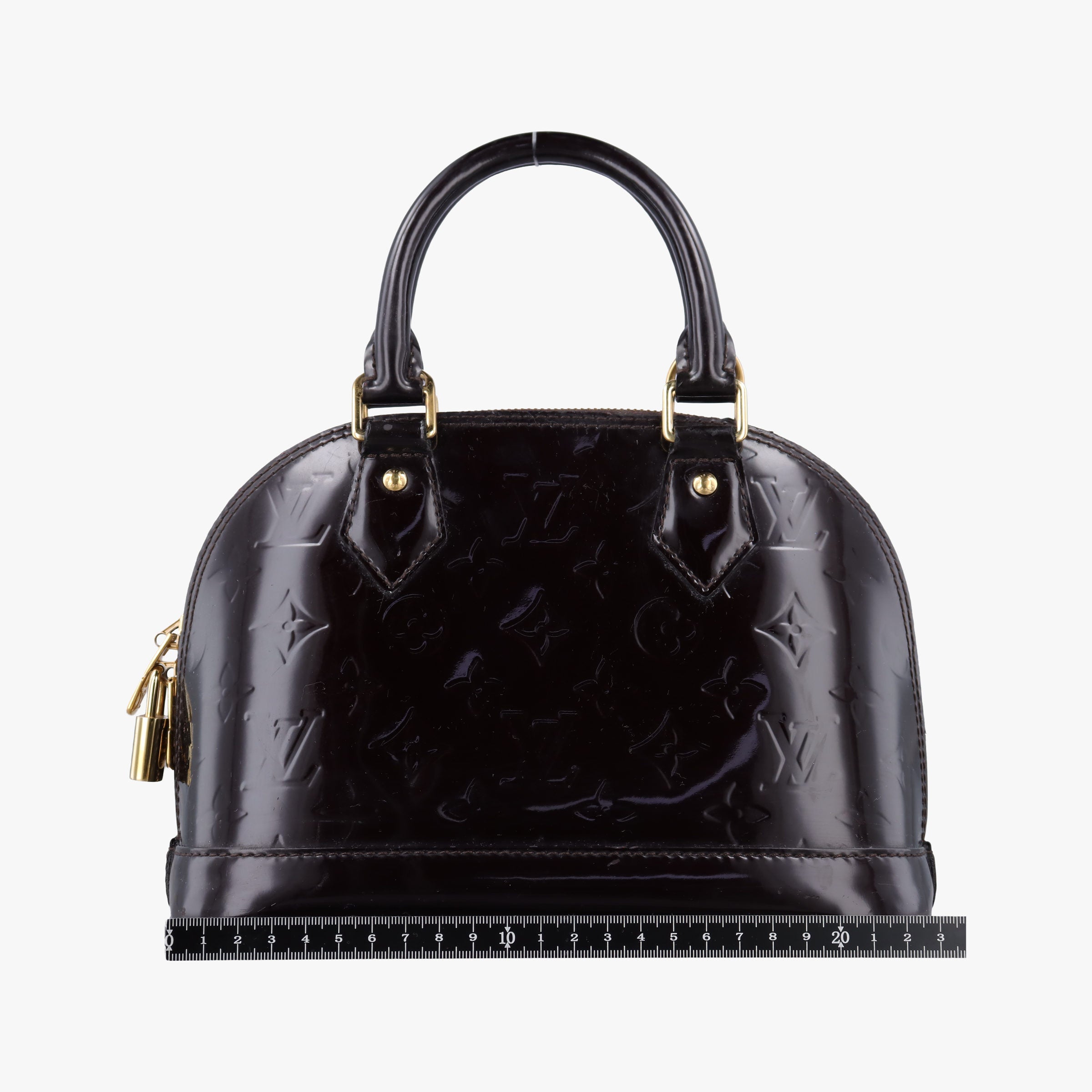Pre-owned Louis Vuitton Alma BB Amarante Vernis M91678 shoulderbag | stylenewstar