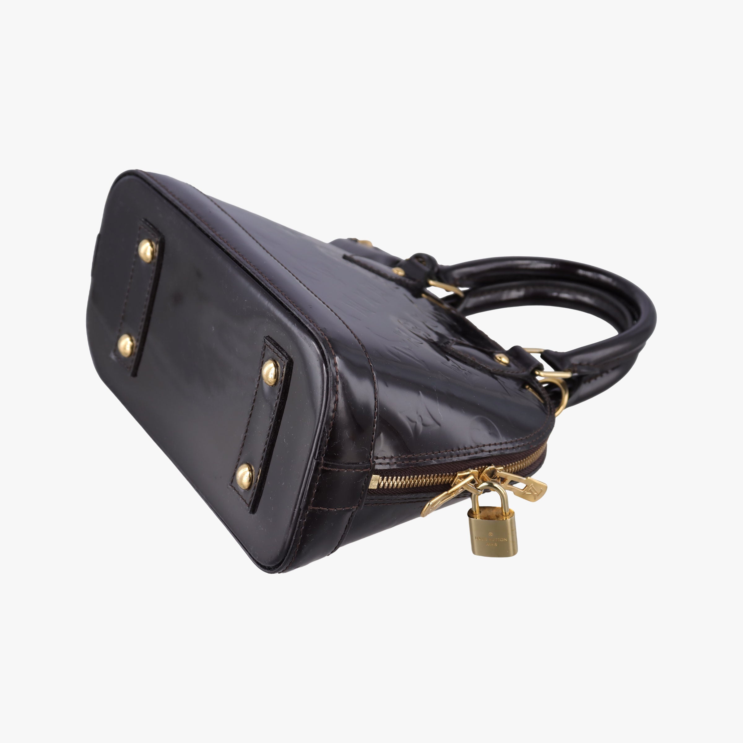 Pre-owned Louis Vuitton Alma BB Amarante Vernis M91678 shoulderbag | stylenewstar