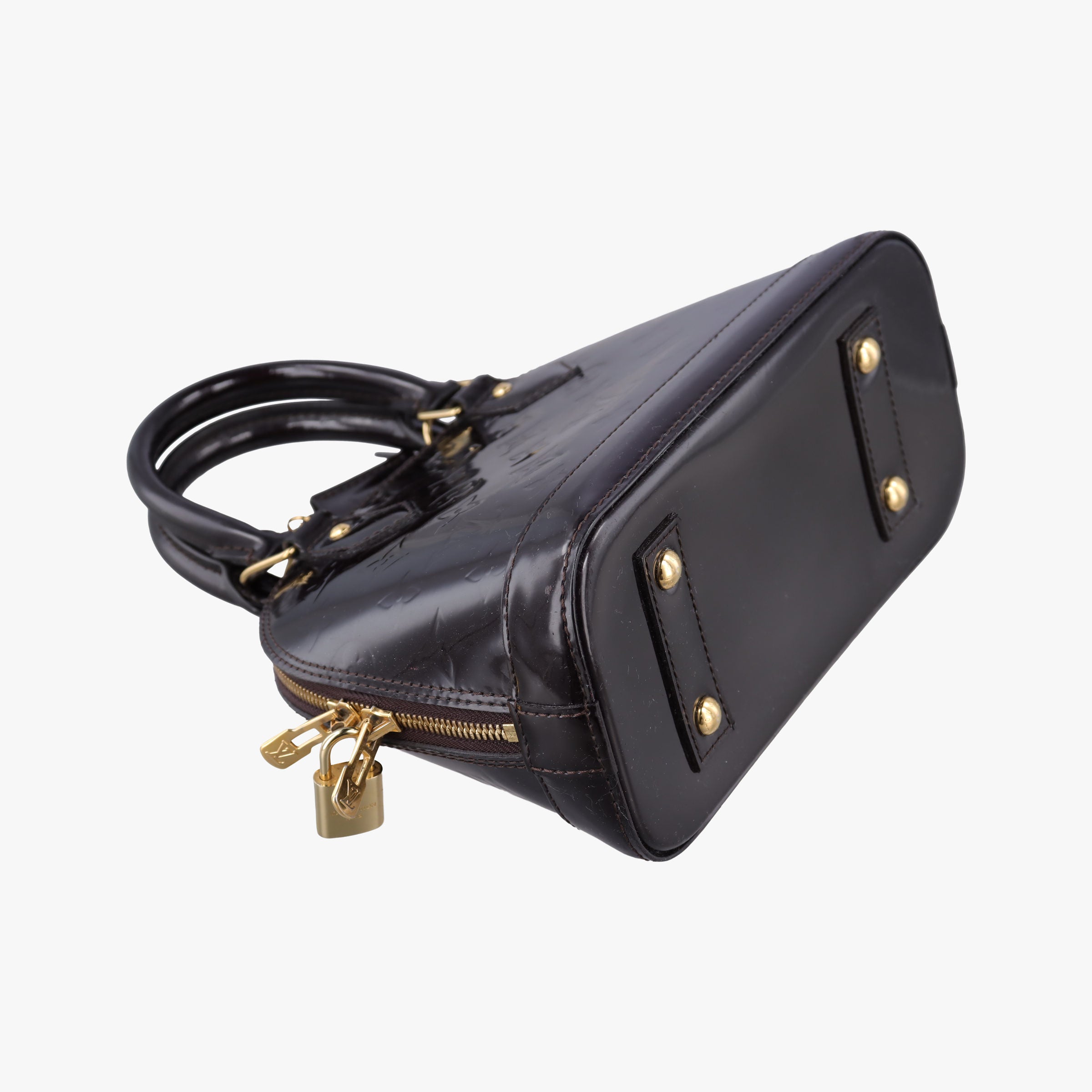Pre-owned Louis Vuitton Alma BB Amarante Vernis M91678 shoulderbag | stylenewstar