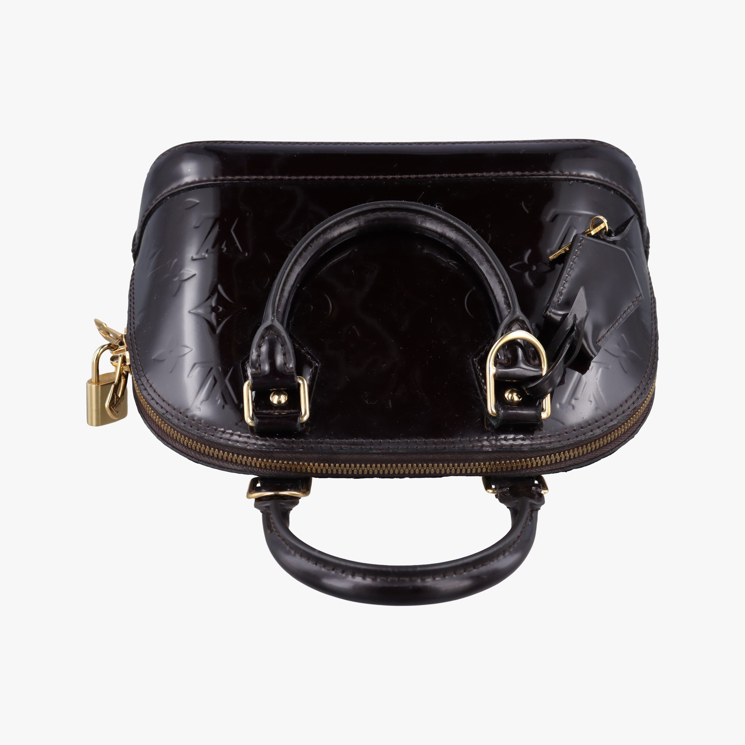 Pre-owned Louis Vuitton Alma BB Amarante Vernis M91678 shoulderbag | stylenewstar