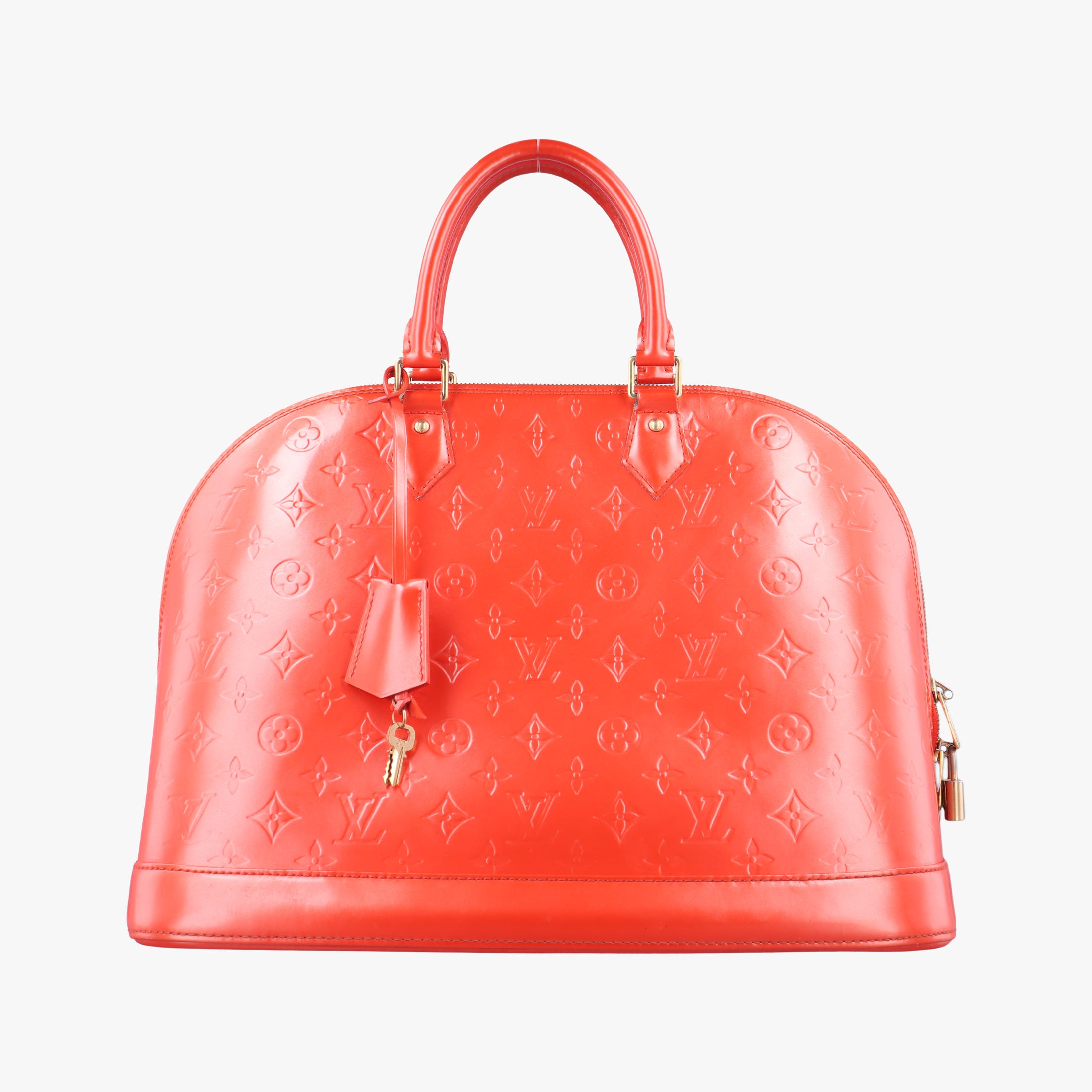 Pre-owned Louis Vuitton Alma GM Rose Pop Vernis M93625 handbag | stylenewstar