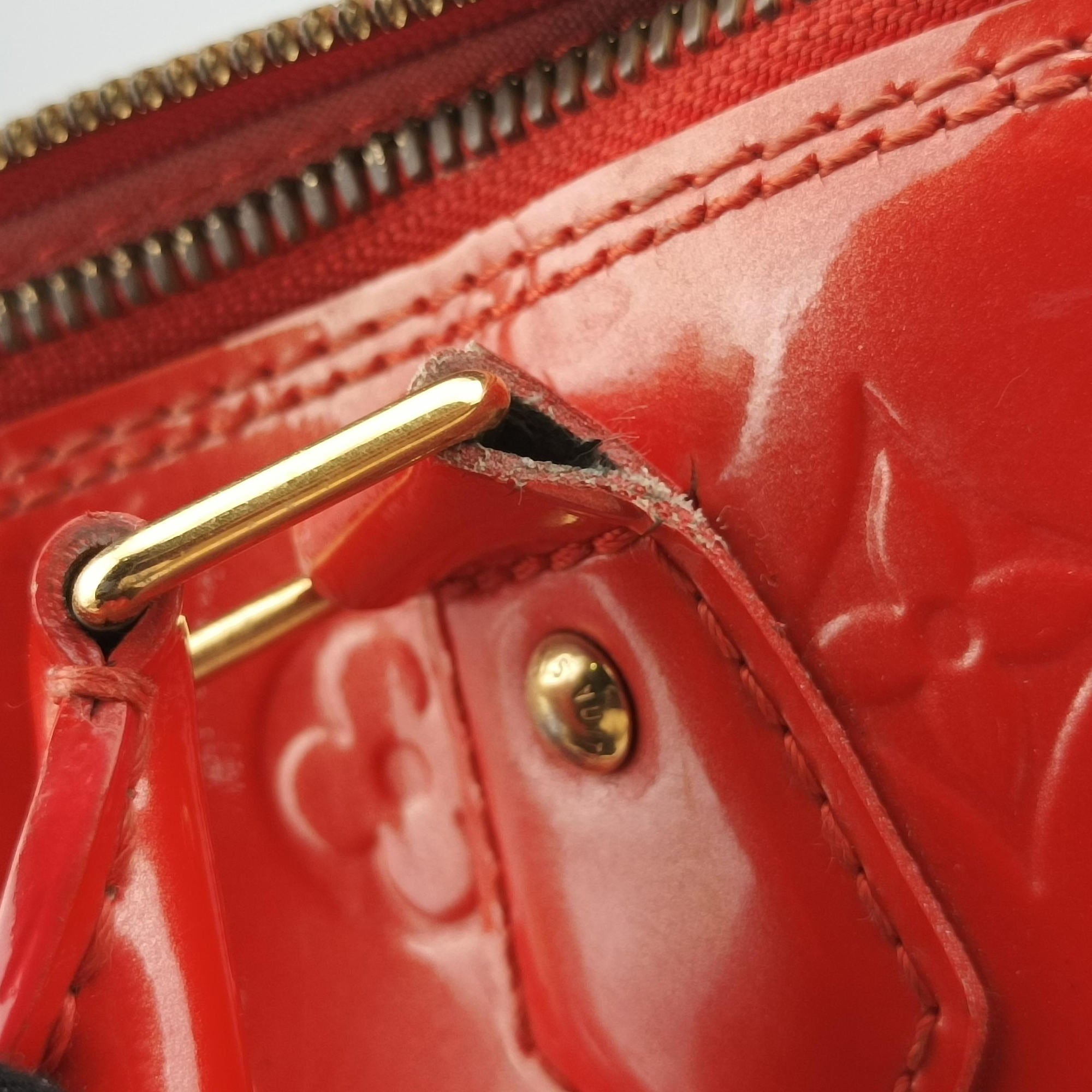 Pre-owned Louis Vuitton Alma GM Rose Pop Vernis M93625 handbag | stylenewstar