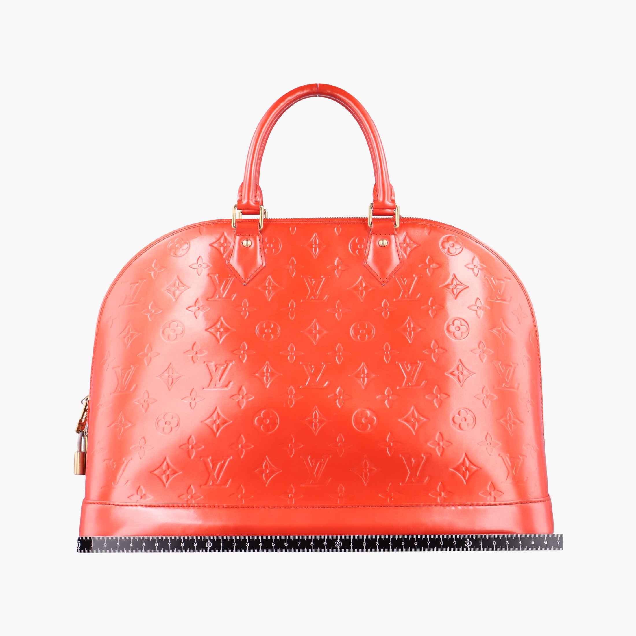 Pre-owned Louis Vuitton Alma GM Rose Pop Vernis M93625 handbag | stylenewstar