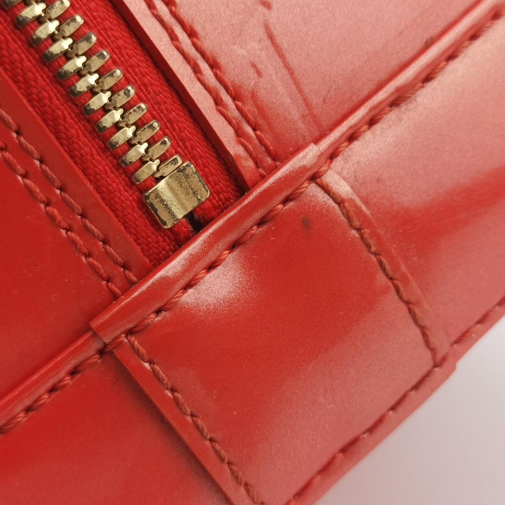 Pre-owned Louis Vuitton Alma GM Rose Pop Vernis M93625 handbag | stylenewstar