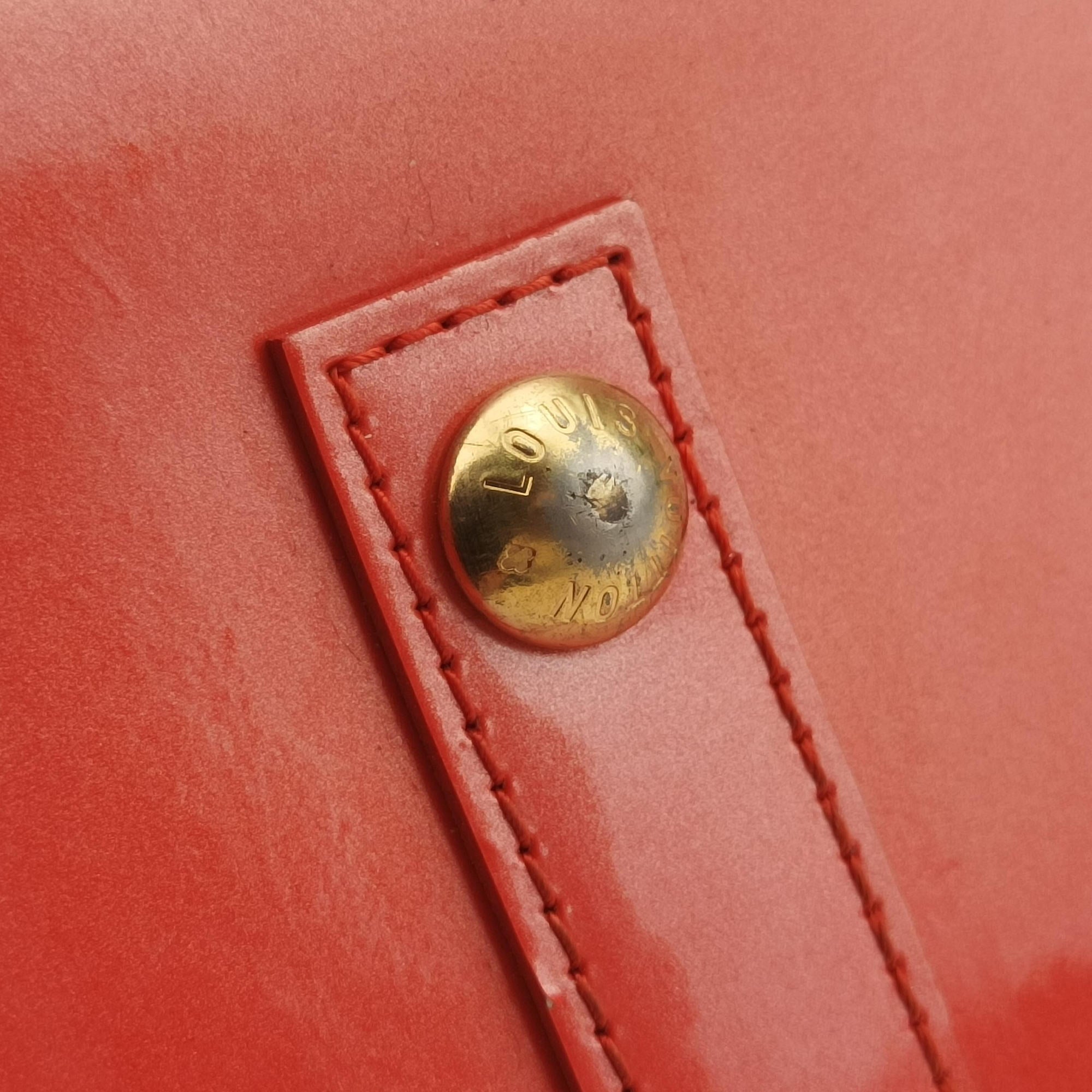 Pre-owned Louis Vuitton Alma GM Rose Pop Vernis M93625 handbag | stylenewstar
