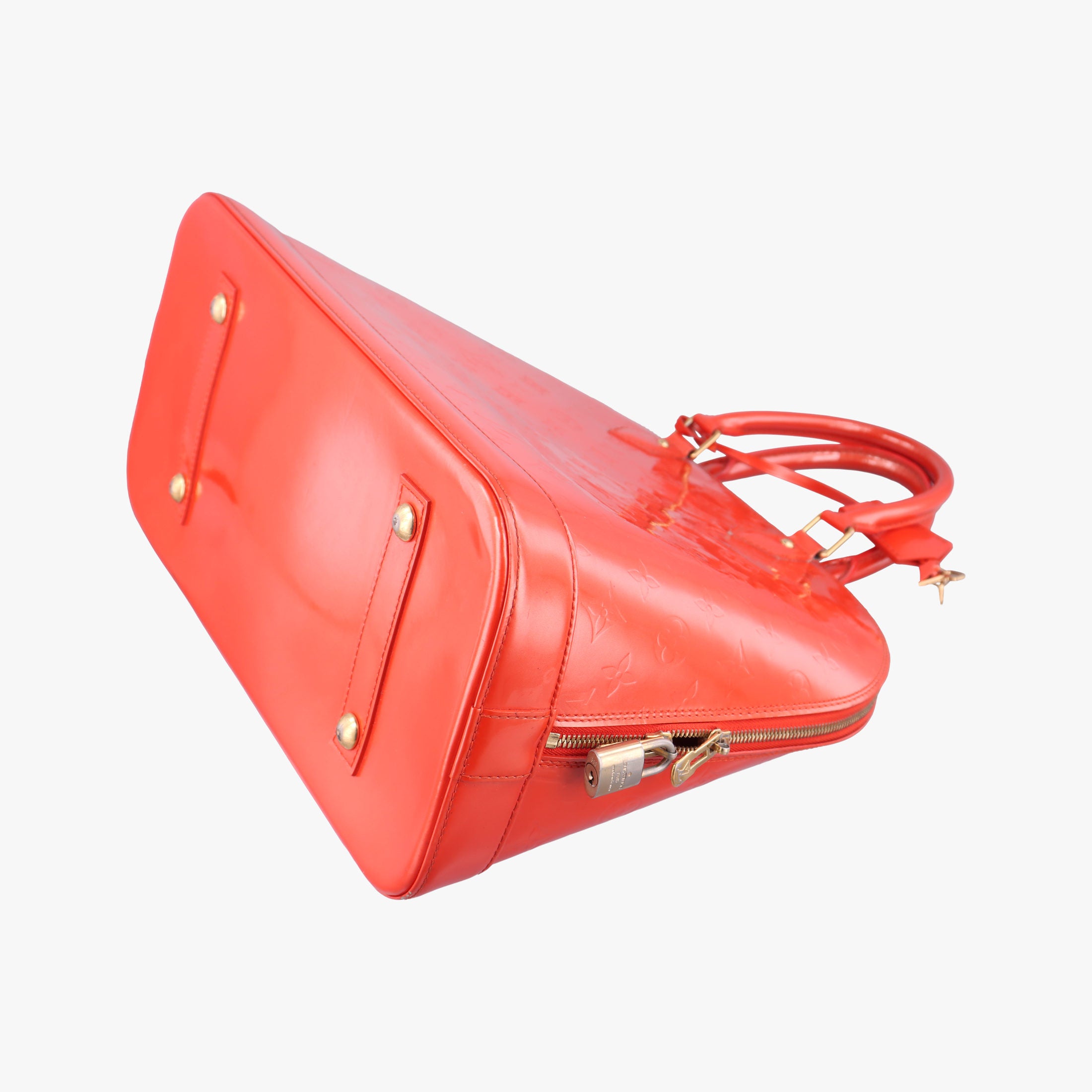 Pre-owned Louis Vuitton Alma GM Rose Pop Vernis M93625 handbag | stylenewstar