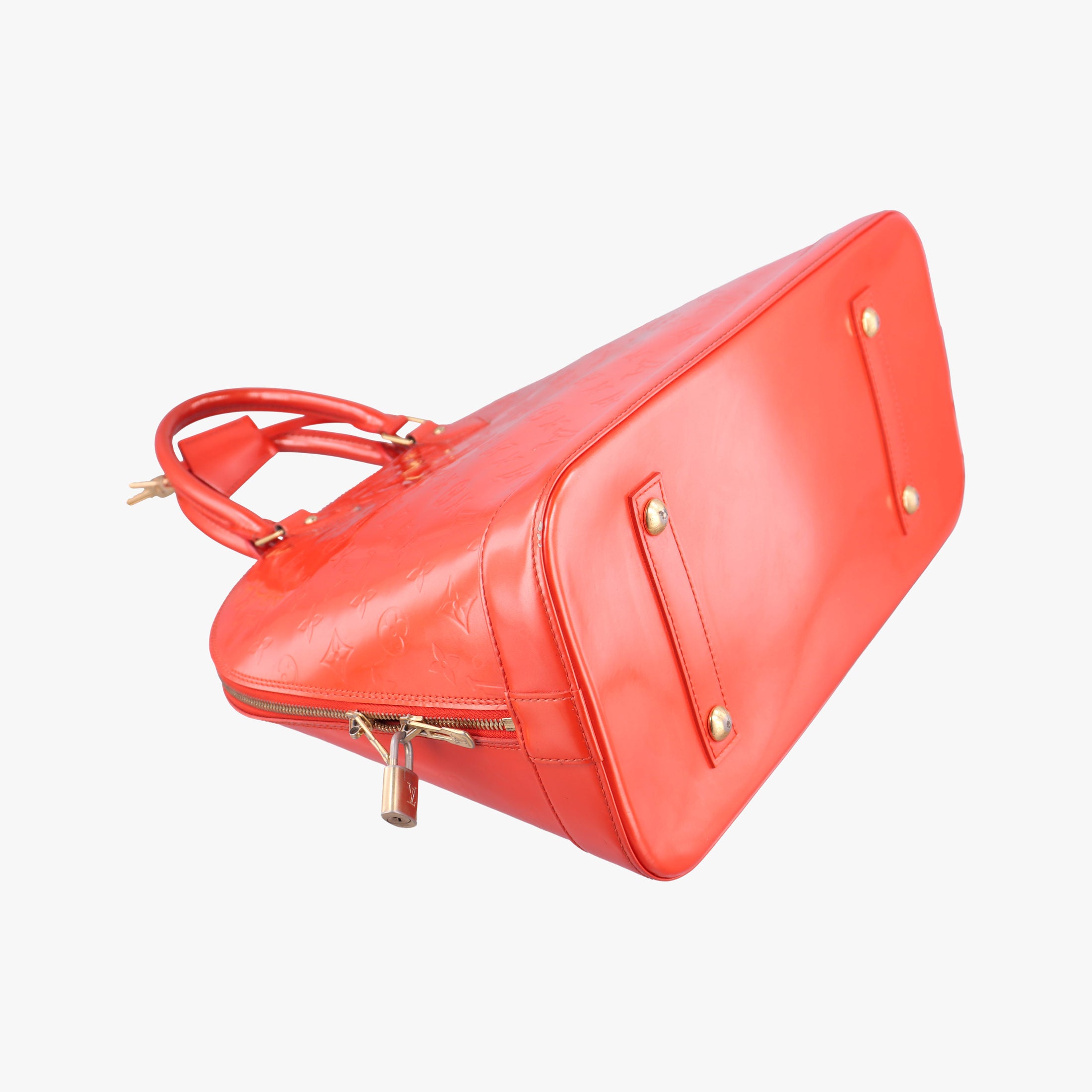 Pre-owned Louis Vuitton Alma GM Rose Pop Vernis M93625 handbag | stylenewstar