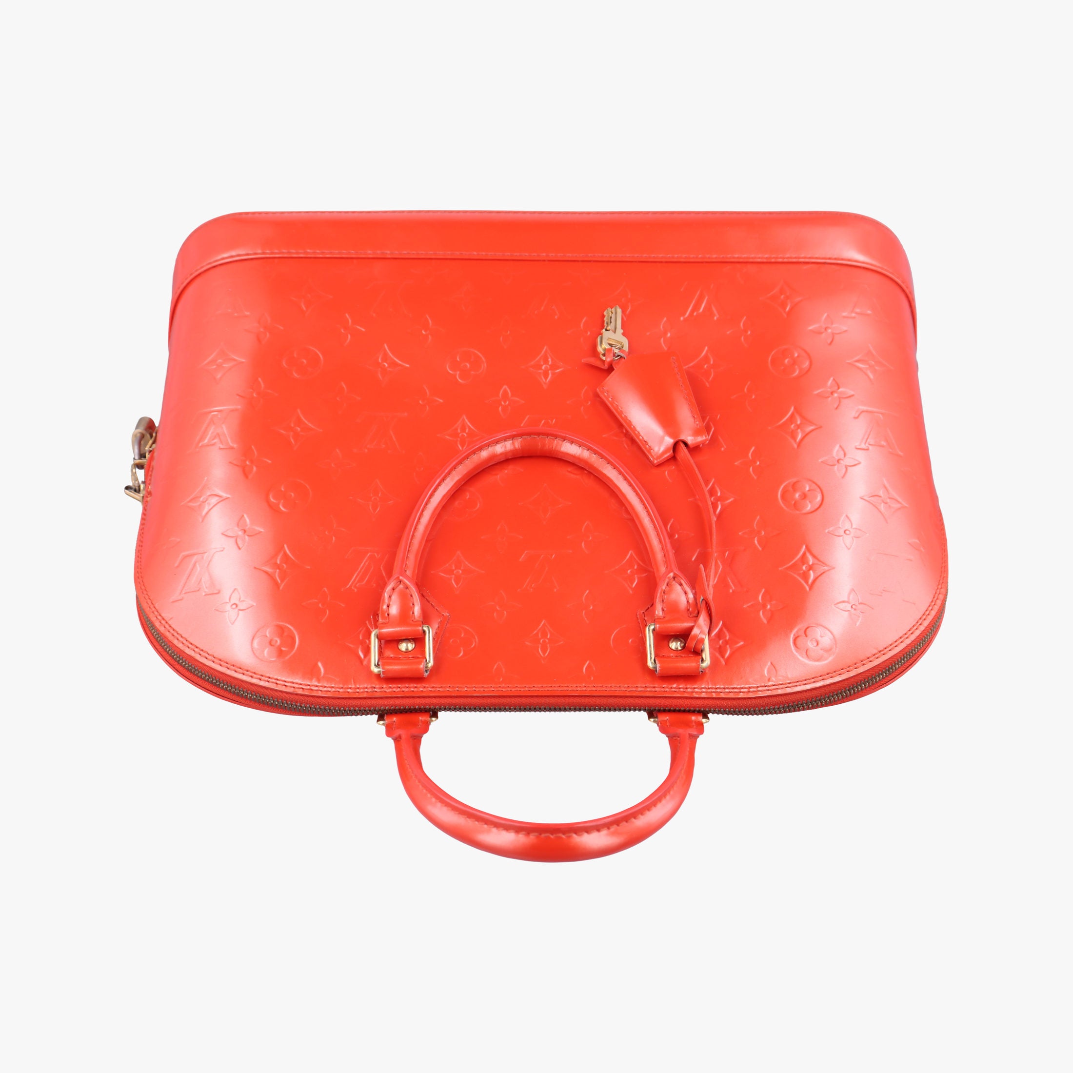 Pre-owned Louis Vuitton Alma GM Rose Pop Vernis M93625 handbag | stylenewstar