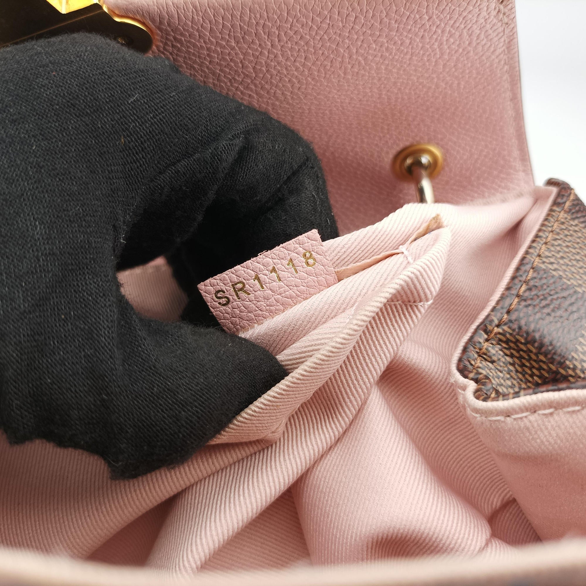 Pre-owned Louis Vuitton Daypack Clapton EBENE×MAGNOLIA Monogram Canvas×calf leather N42262 backpack/rucksack | stylenewstar