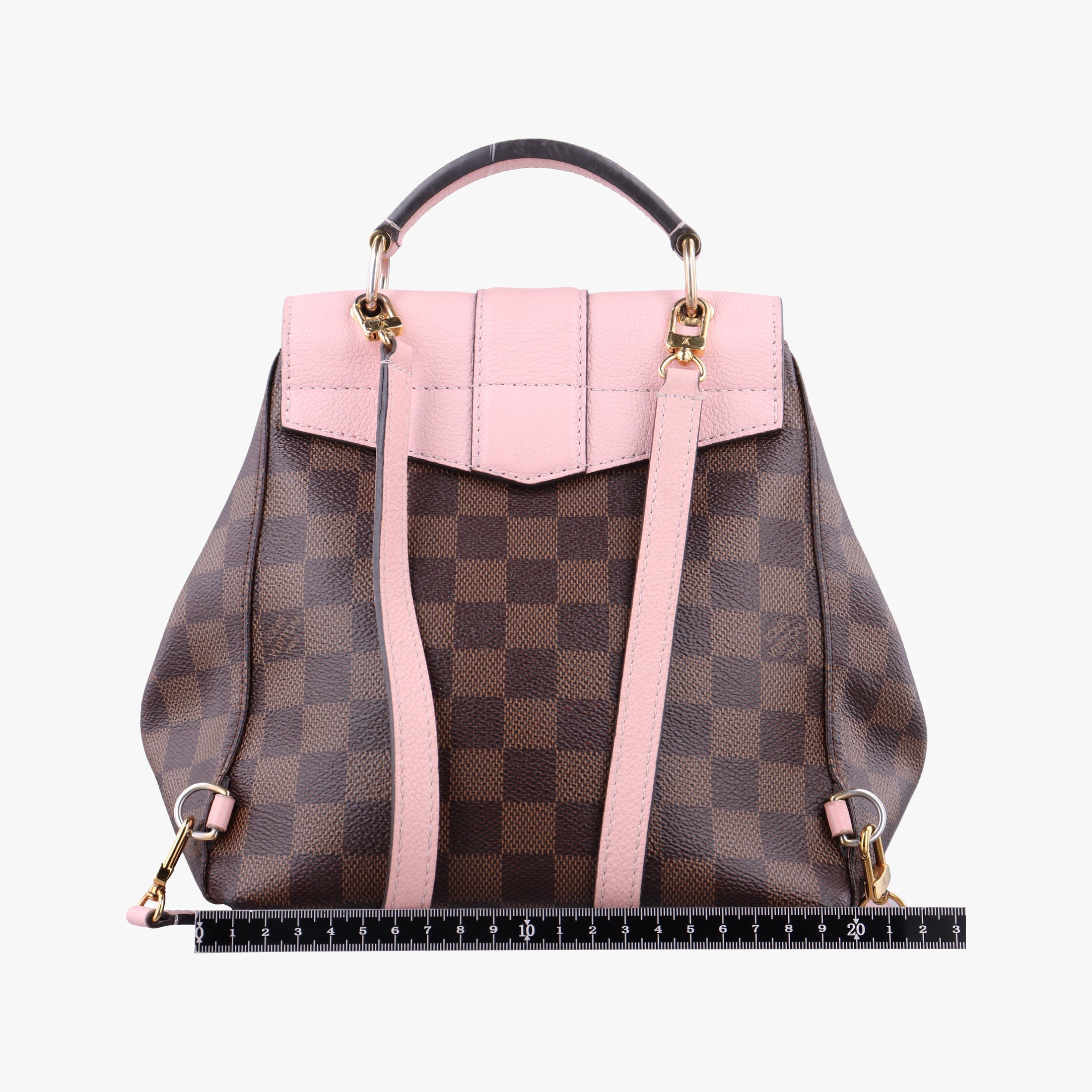 Pre-owned Louis Vuitton Daypack Clapton EBENE×MAGNOLIA Monogram Canvas×calf leather N42262 backpack/rucksack | stylenewstar