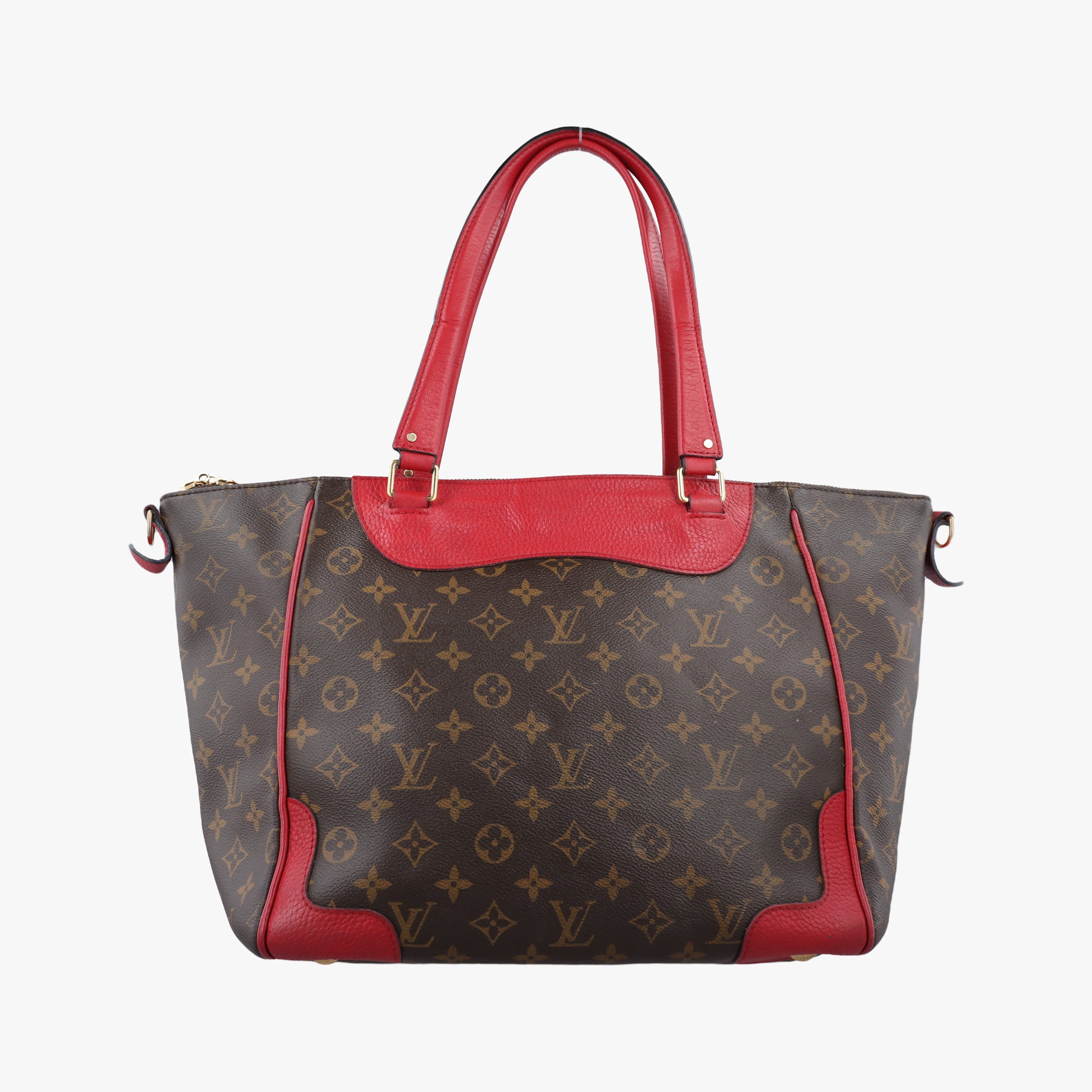 Vintage Louis Vuitton ESTRELA brown×COQUELICOT Monogram Canvas×calf leather M51193 handbag | stylenewstar