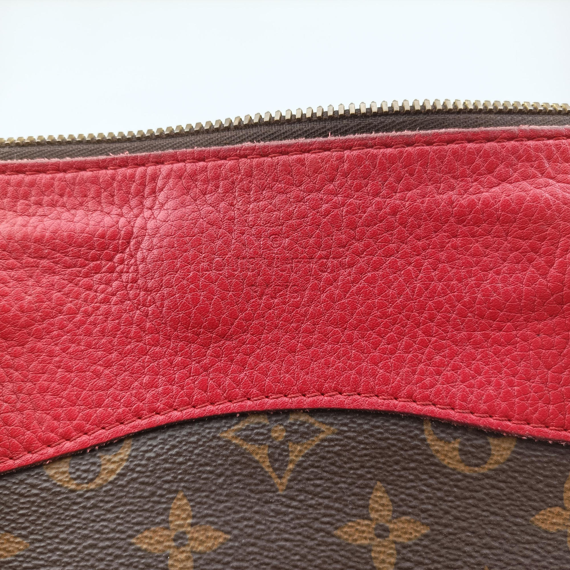 Vintage Louis Vuitton ESTRELA brown×COQUELICOT Monogram Canvas×calf leather M51193 handbag | stylenewstar