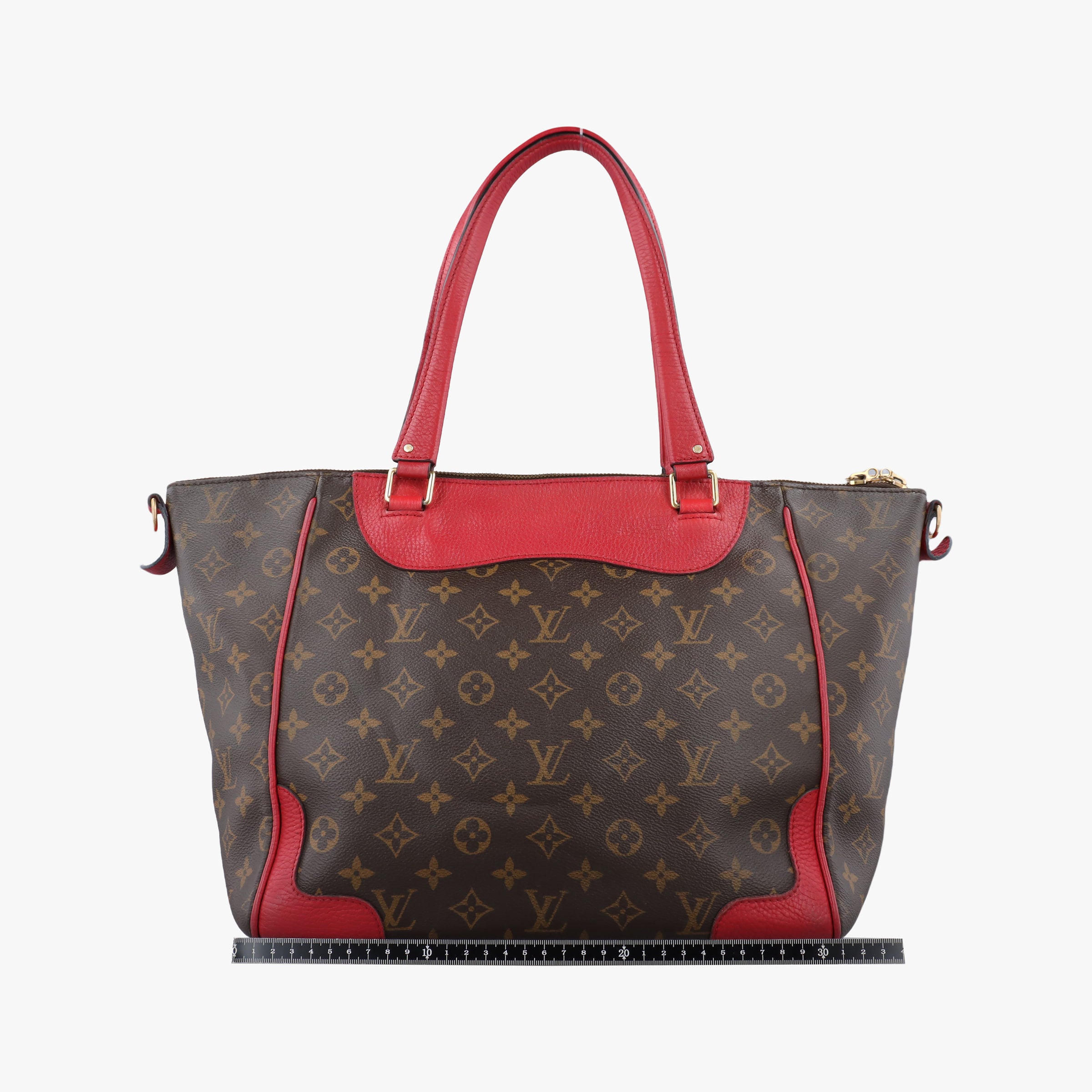 Vintage Louis Vuitton ESTRELA brown×COQUELICOT Monogram Canvas×calf leather M51193 handbag | stylenewstar
