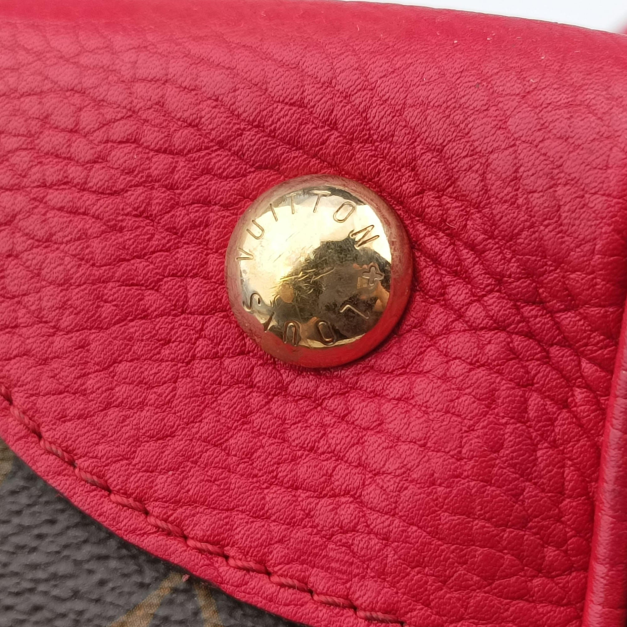 Vintage Louis Vuitton ESTRELA brown×COQUELICOT Monogram Canvas×calf leather M51193 handbag | stylenewstar