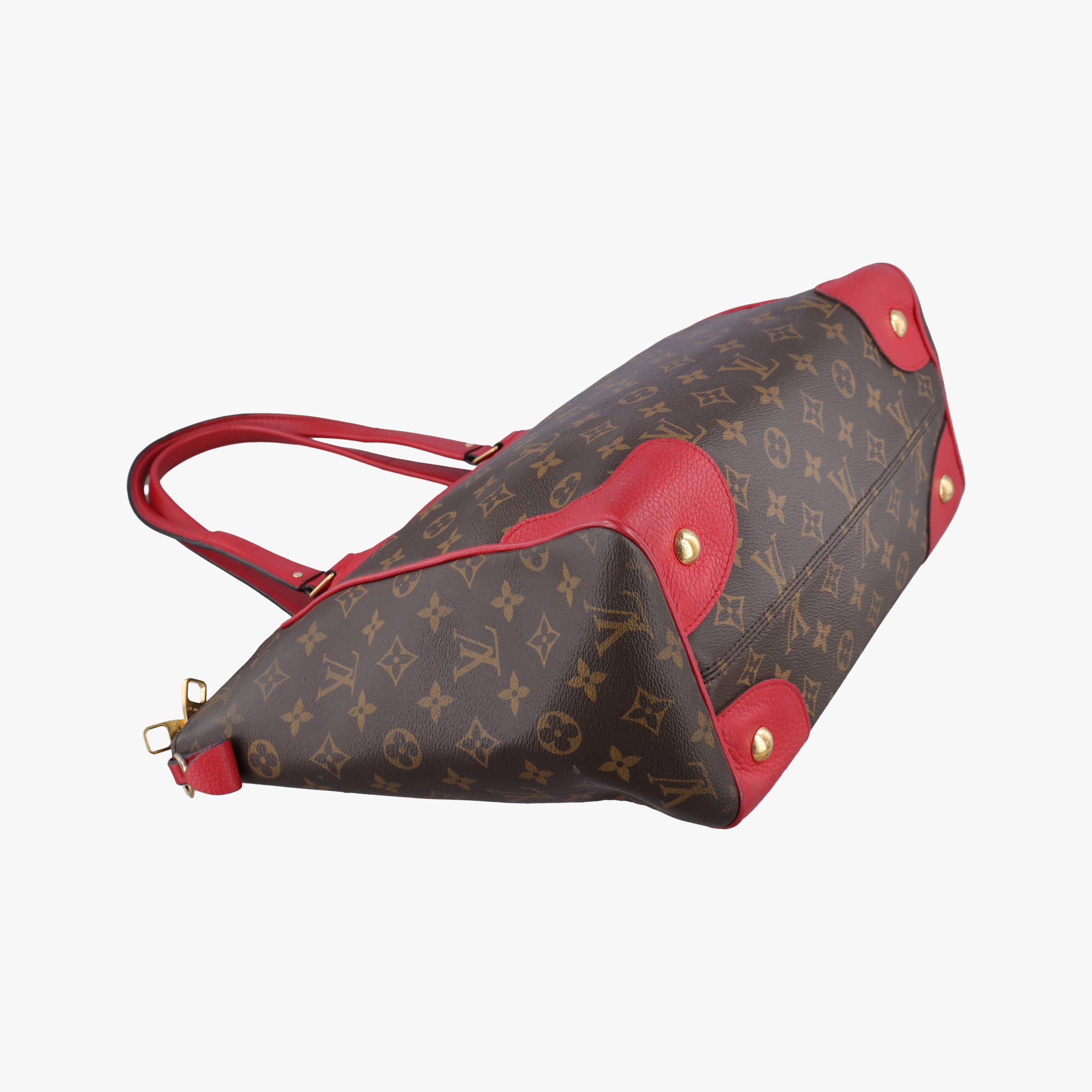 Vintage Louis Vuitton ESTRELA brown×COQUELICOT Monogram Canvas×calf leather M51193 handbag | stylenewstar