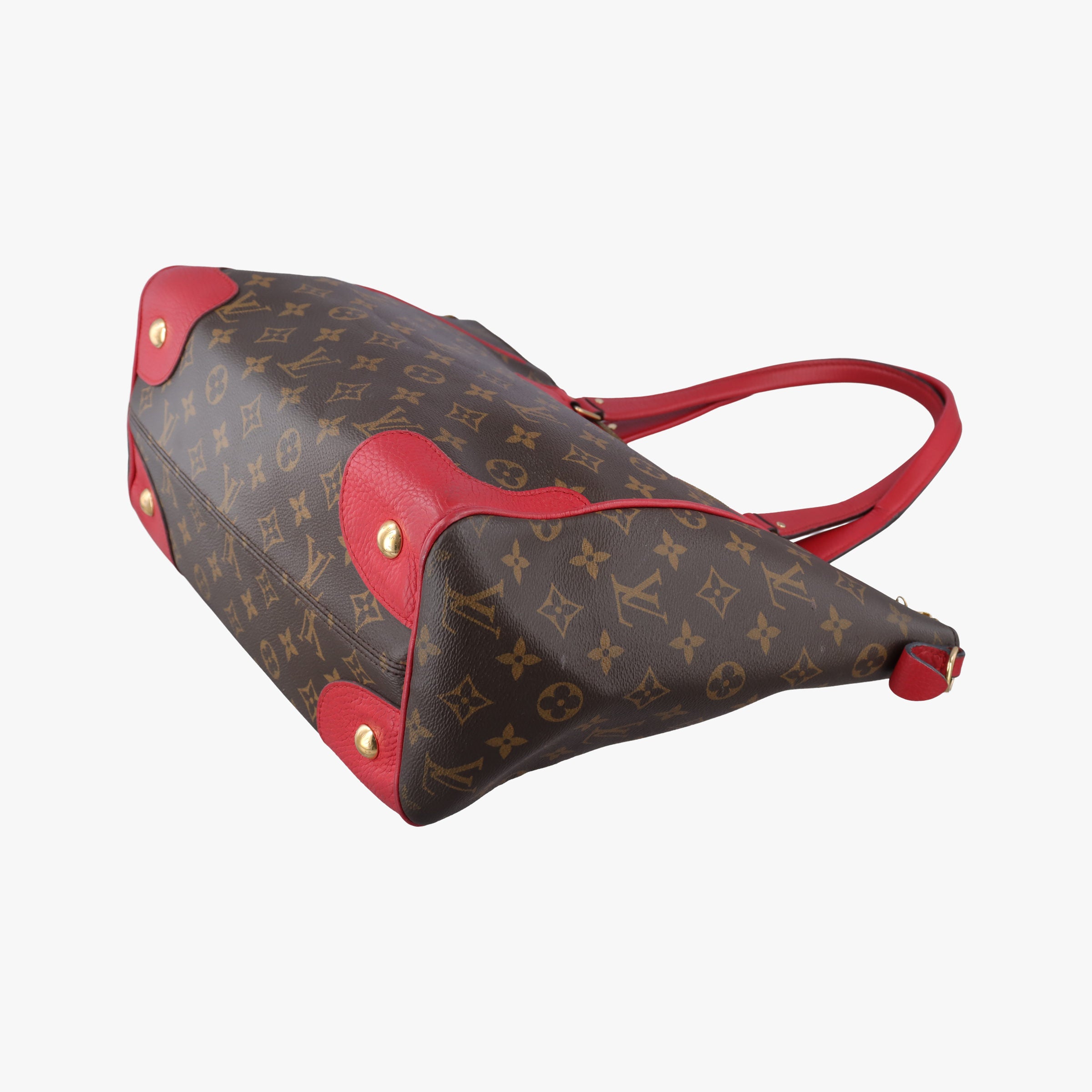 Vintage Louis Vuitton ESTRELA brown×COQUELICOT Monogram Canvas×calf leather M51193 handbag | stylenewstar