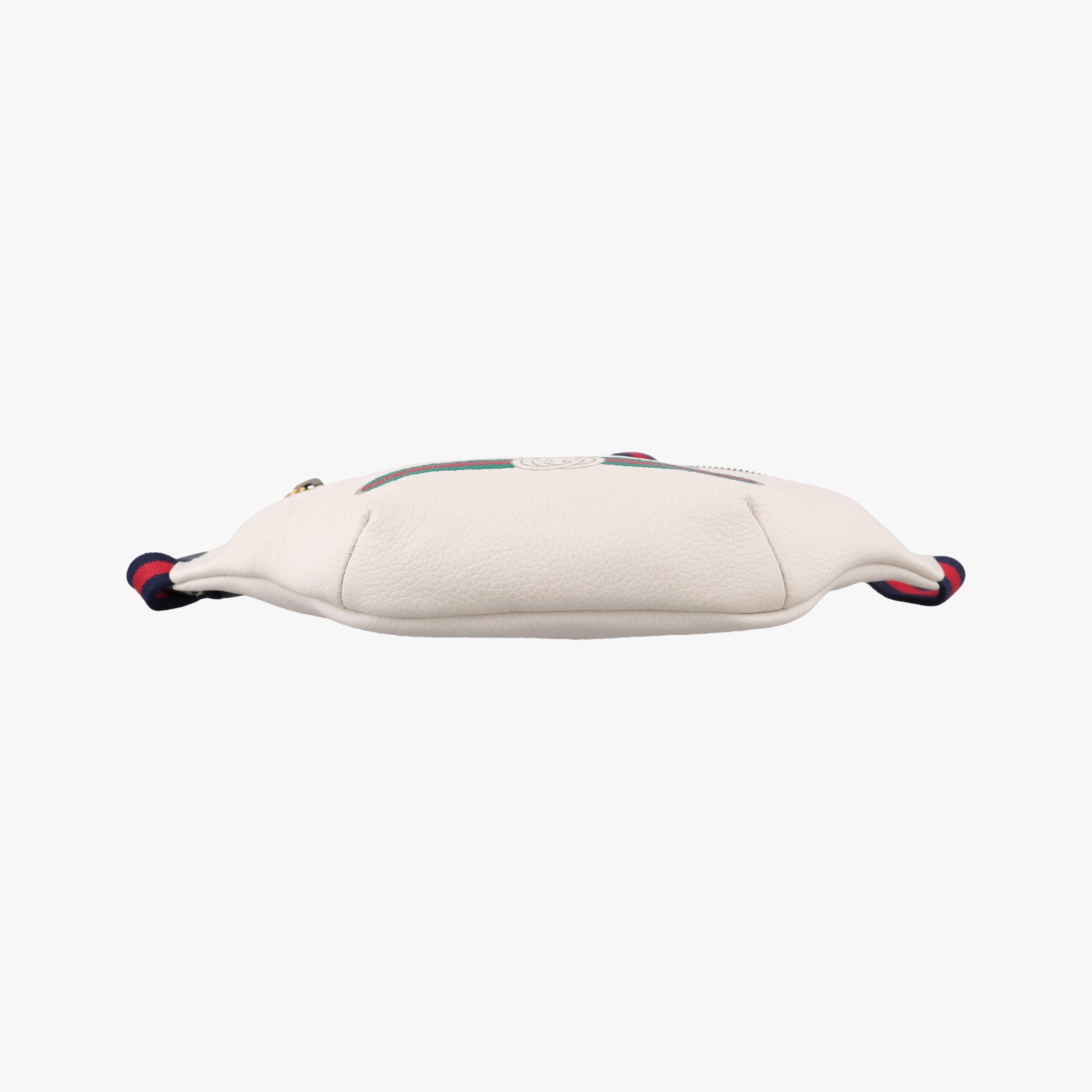 Secondhand Gucci Print White Leather 527792 bum bag/waist bag | stylenewstar