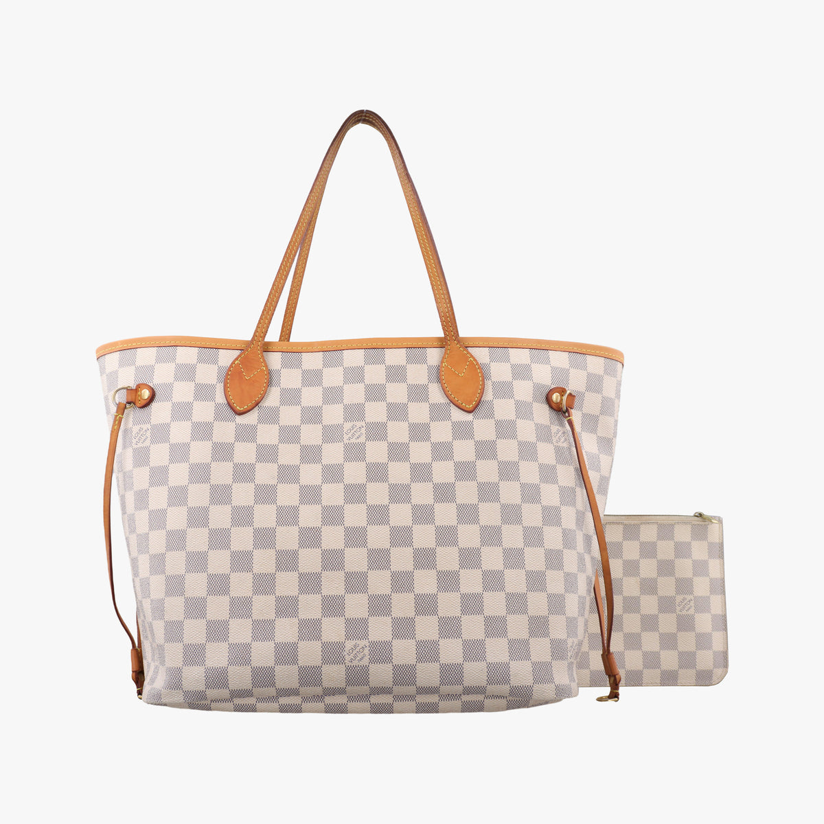Pre-owned Louis Vuitton Neverfull MM Azur Damier Canvas N51107 shoulderbag | stylenewstar