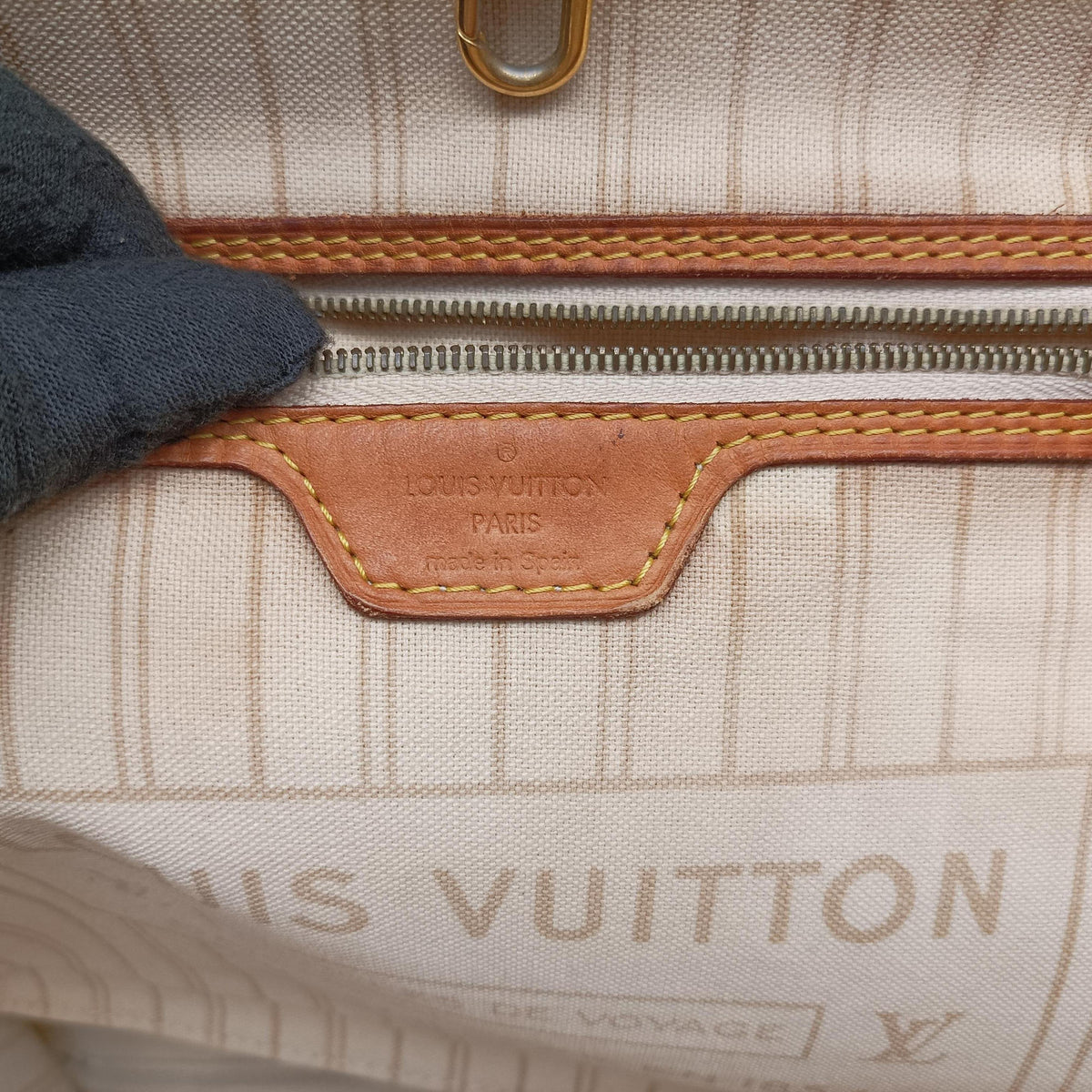 Pre-owned Louis Vuitton Neverfull MM Azur Damier Canvas N51107 shoulderbag | stylenewstar