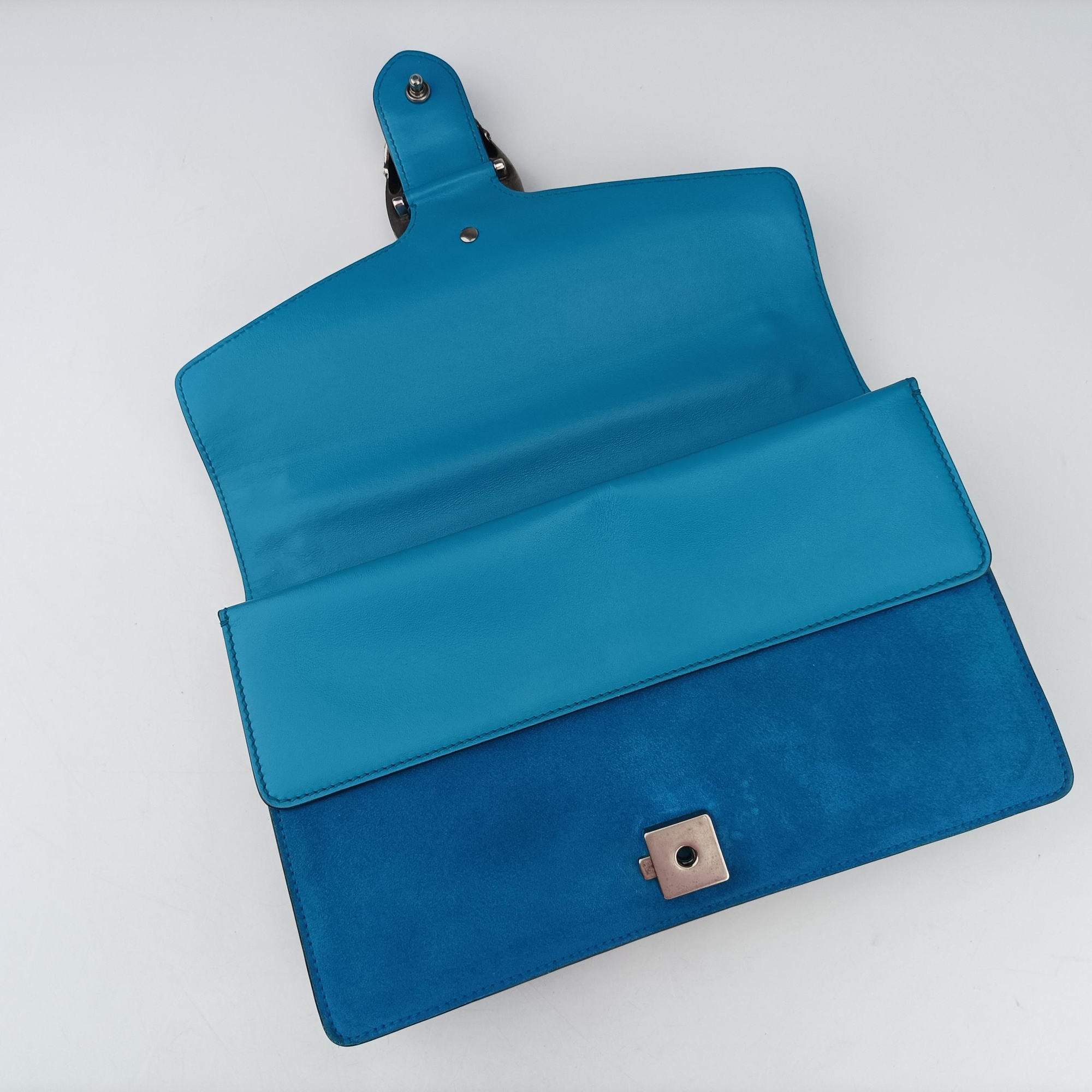 Vintage Gucci Dionysus Blue Suede 400249 shoulderbag | stylenewstar
