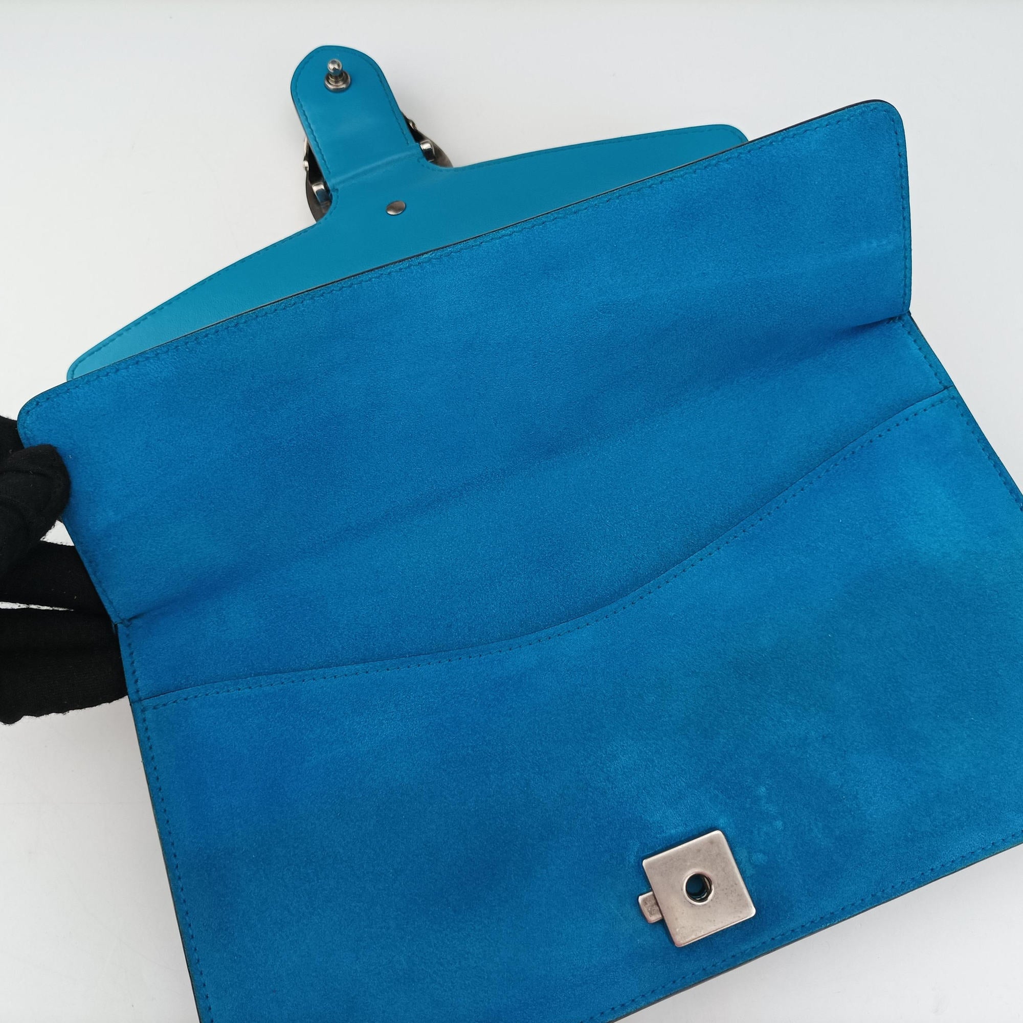 Vintage Gucci Dionysus Blue Suede 400249 shoulderbag | stylenewstar