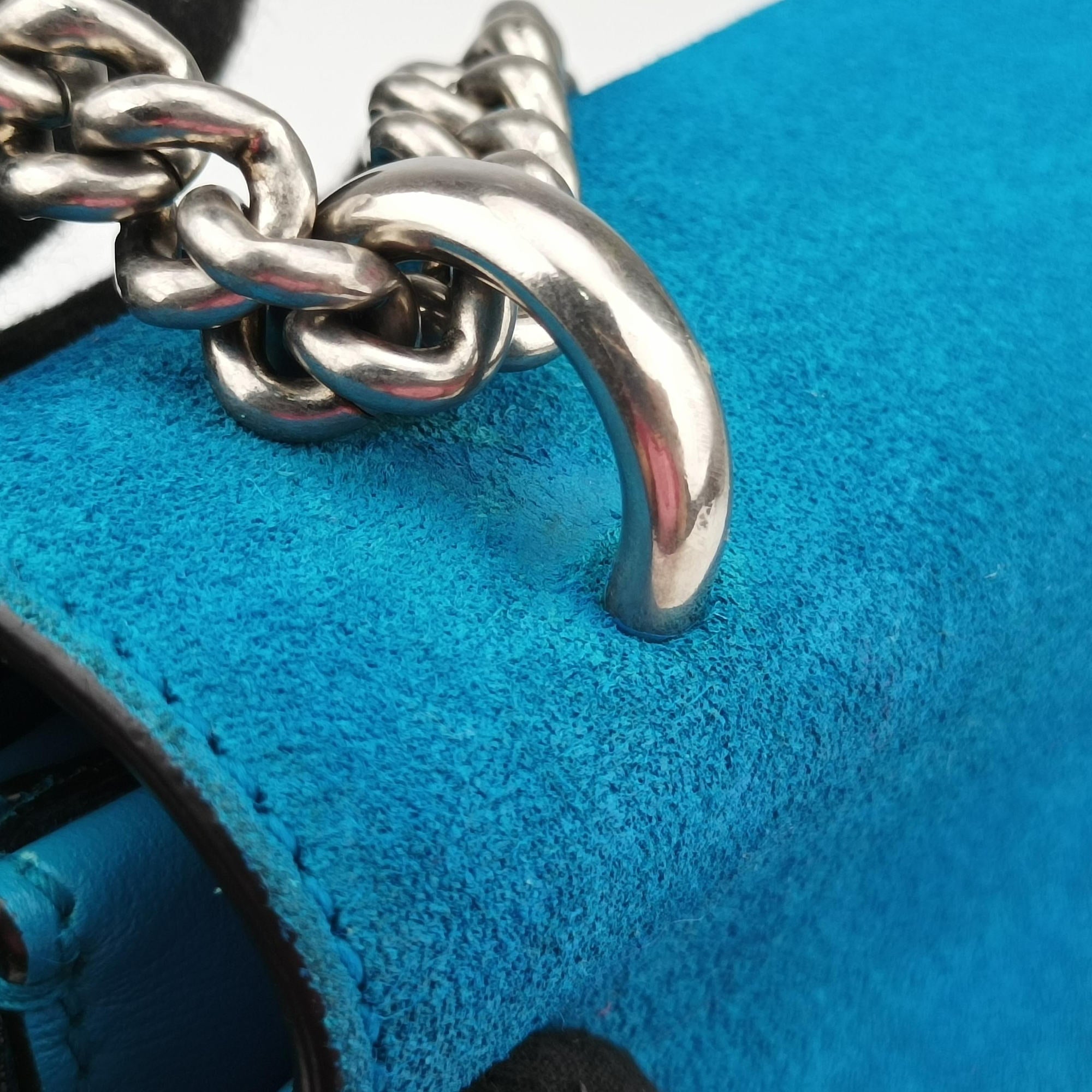 Vintage Gucci Dionysus Blue Suede 400249 shoulderbag | stylenewstar