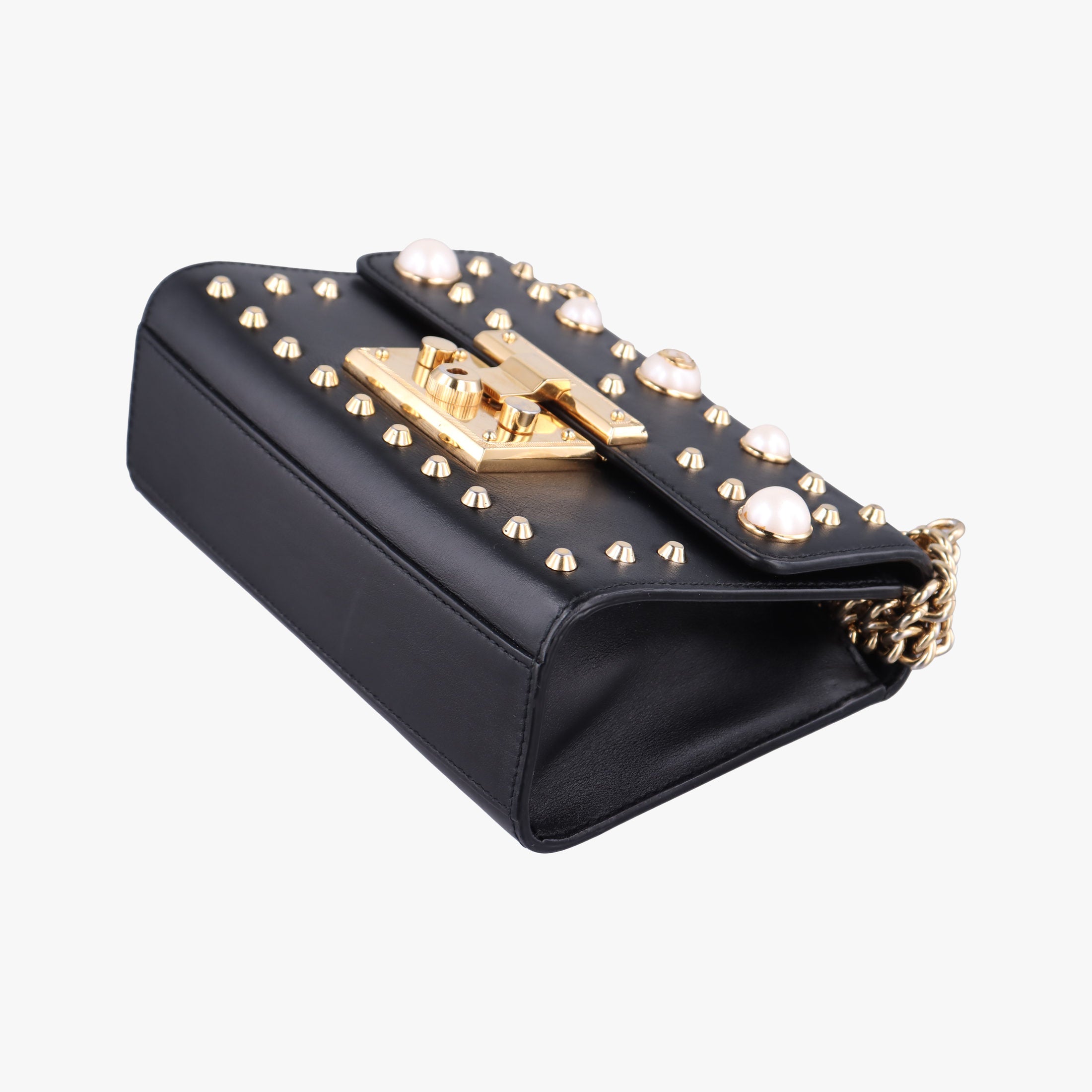 Secondhand Gucci Padlock Black Leather 432182 shoulderbag | stylenewstar