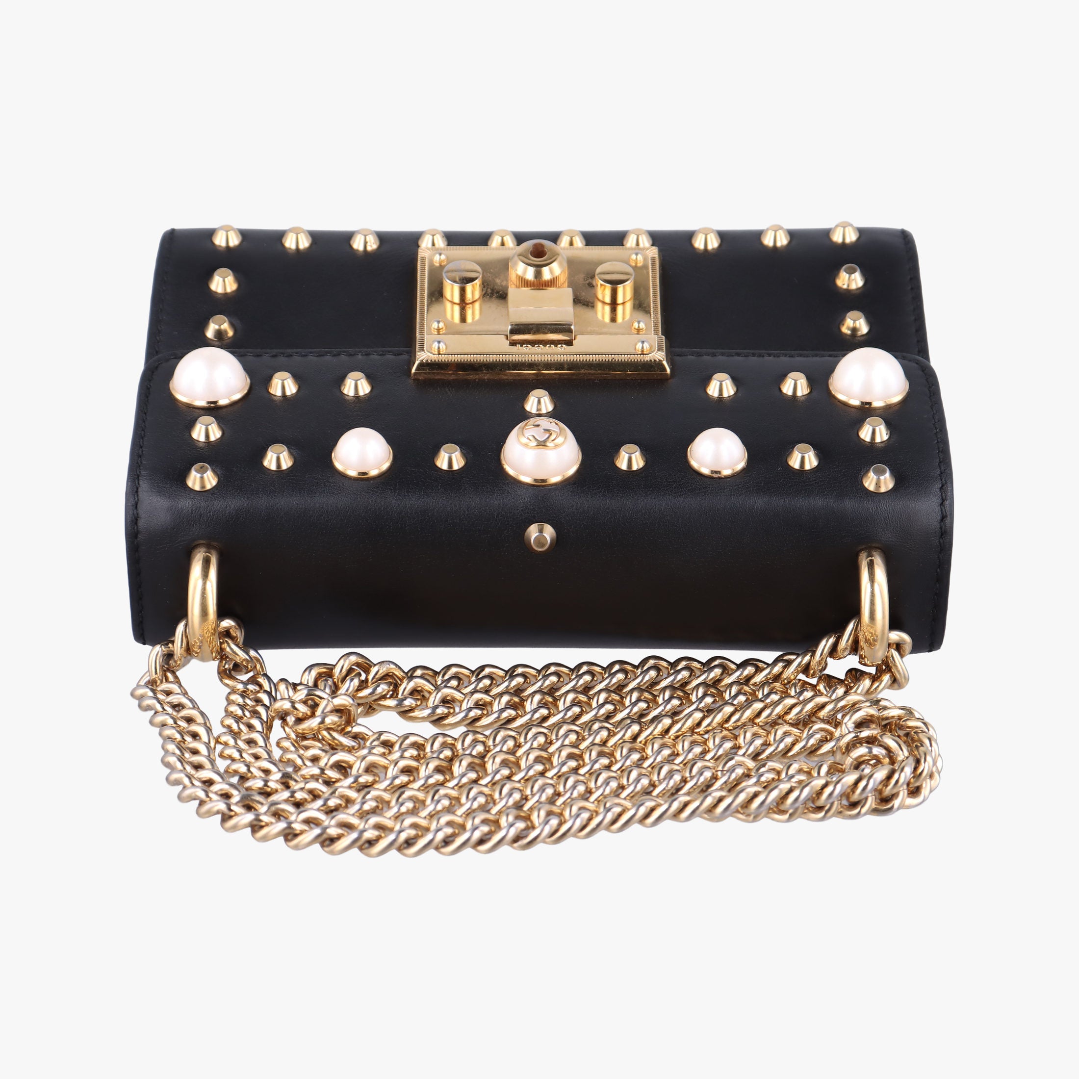 Secondhand Gucci Padlock Black Leather 432182 shoulderbag | stylenewstar