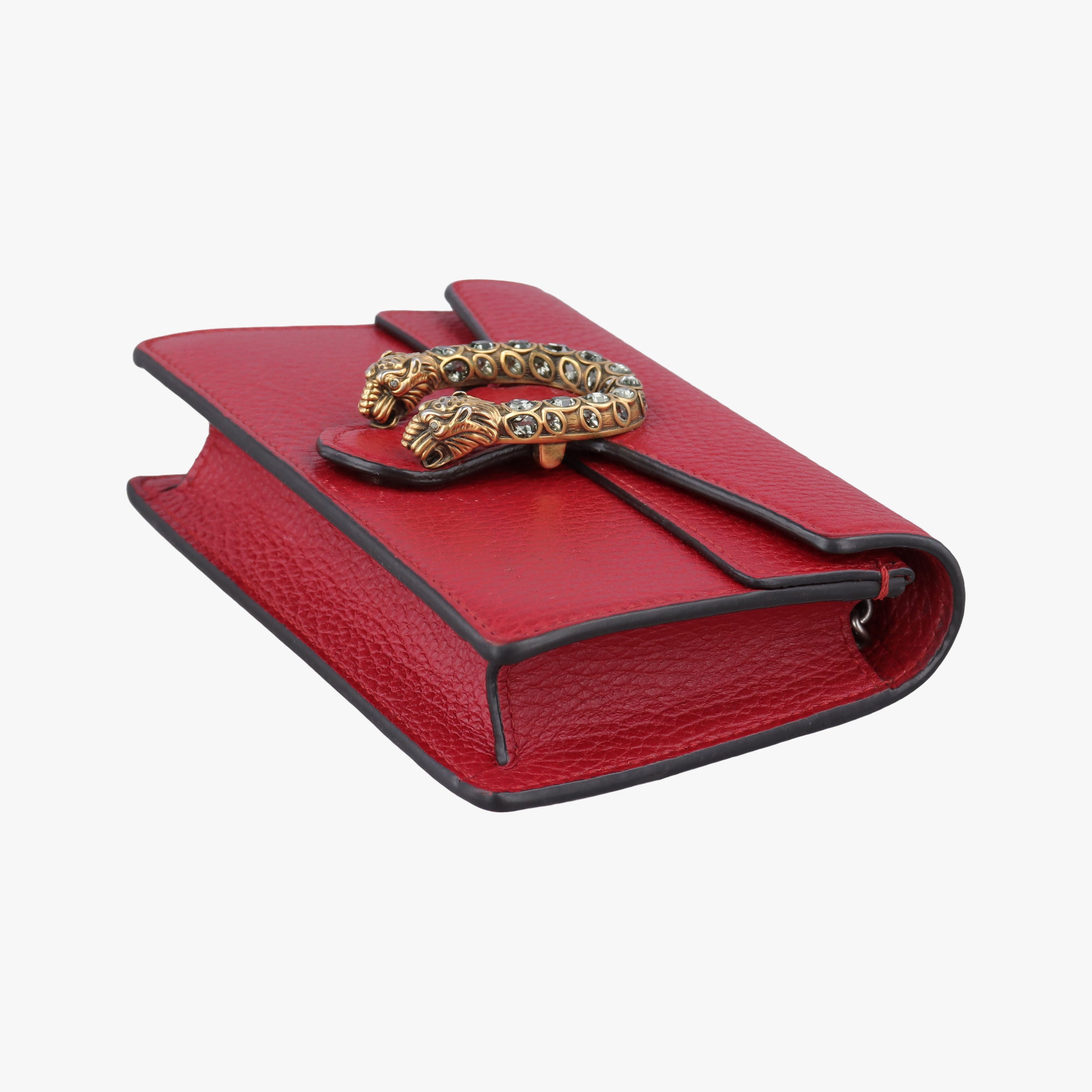 Pre-owned Gucci Dionysus Red Leather 476432 shoulderbag | stylenewstar