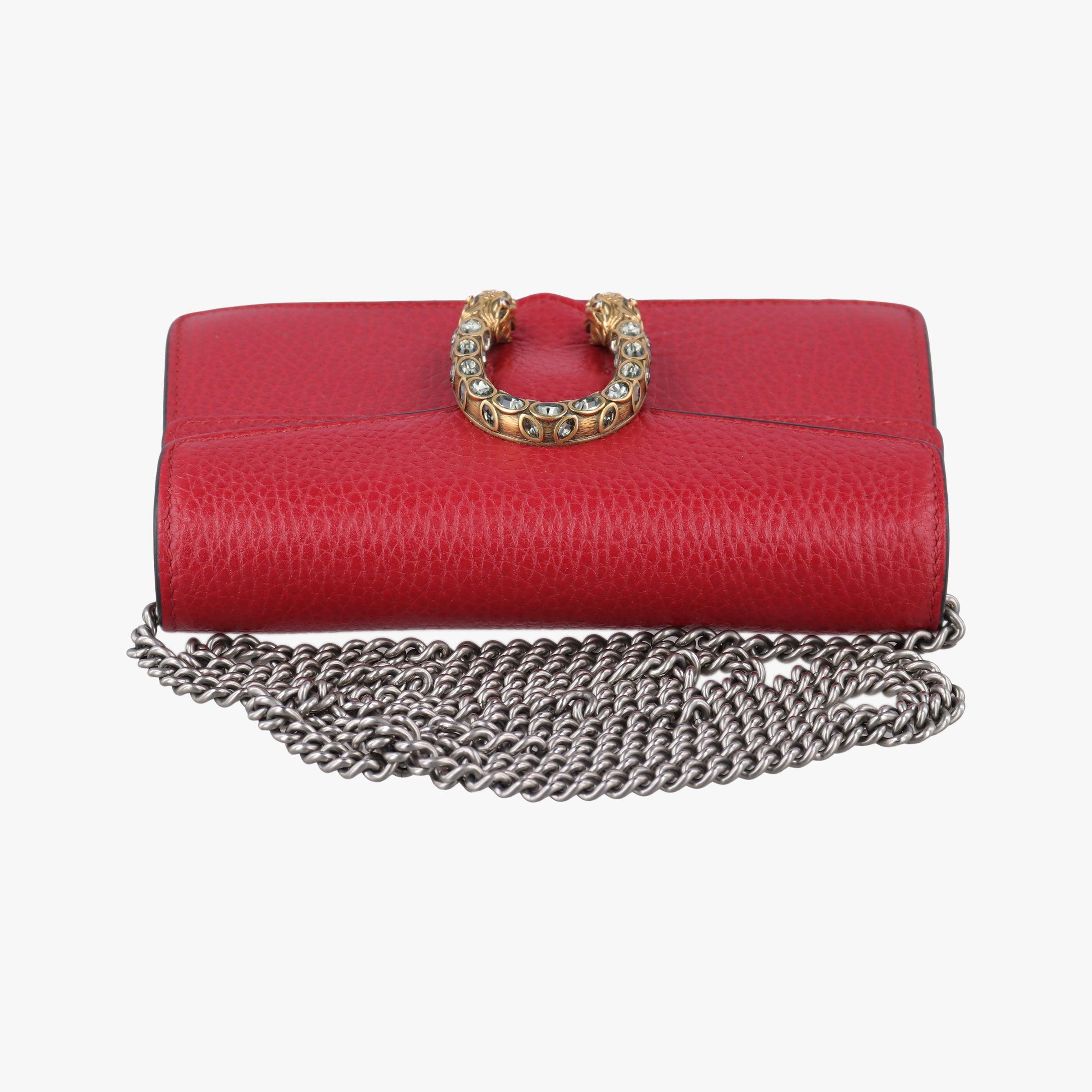 Pre-owned Gucci Dionysus Red Leather 476432 shoulderbag | stylenewstar