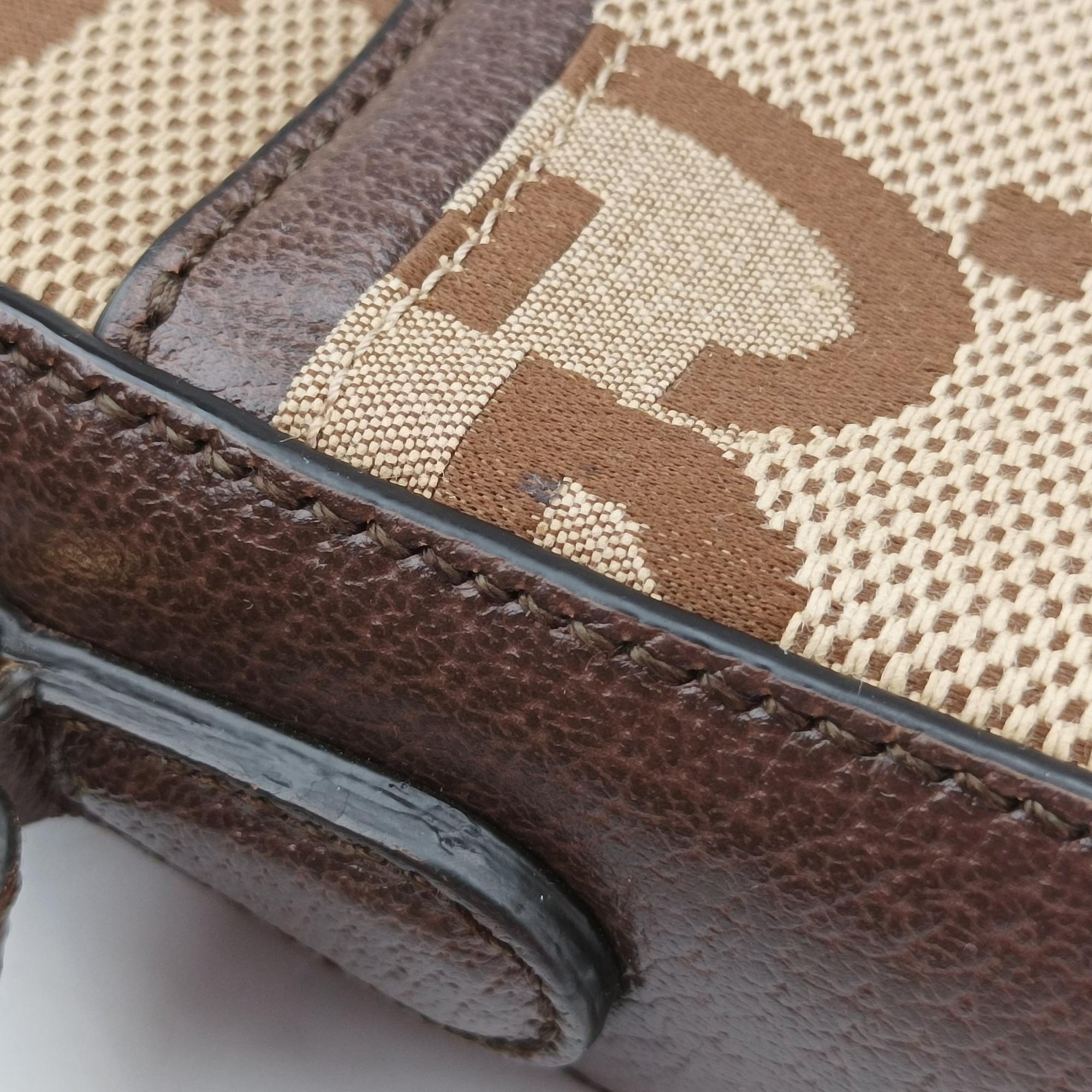 Secondhand Gucci Jumbo GG Messenger Brown canvas×leather 675891 shoulderbag | stylenewstar