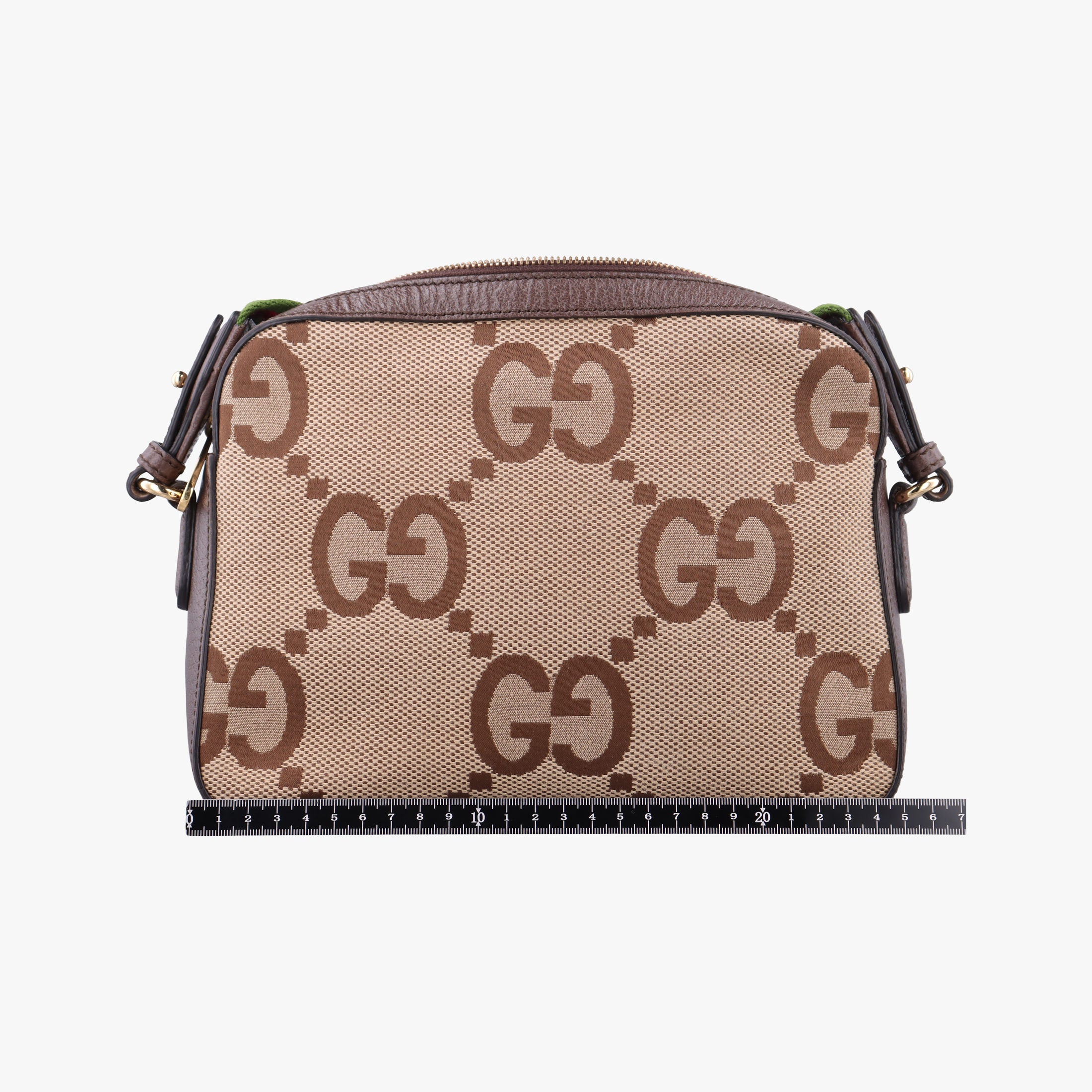 Secondhand Gucci Jumbo GG Messenger Brown canvas×leather 675891 shoulderbag | stylenewstar