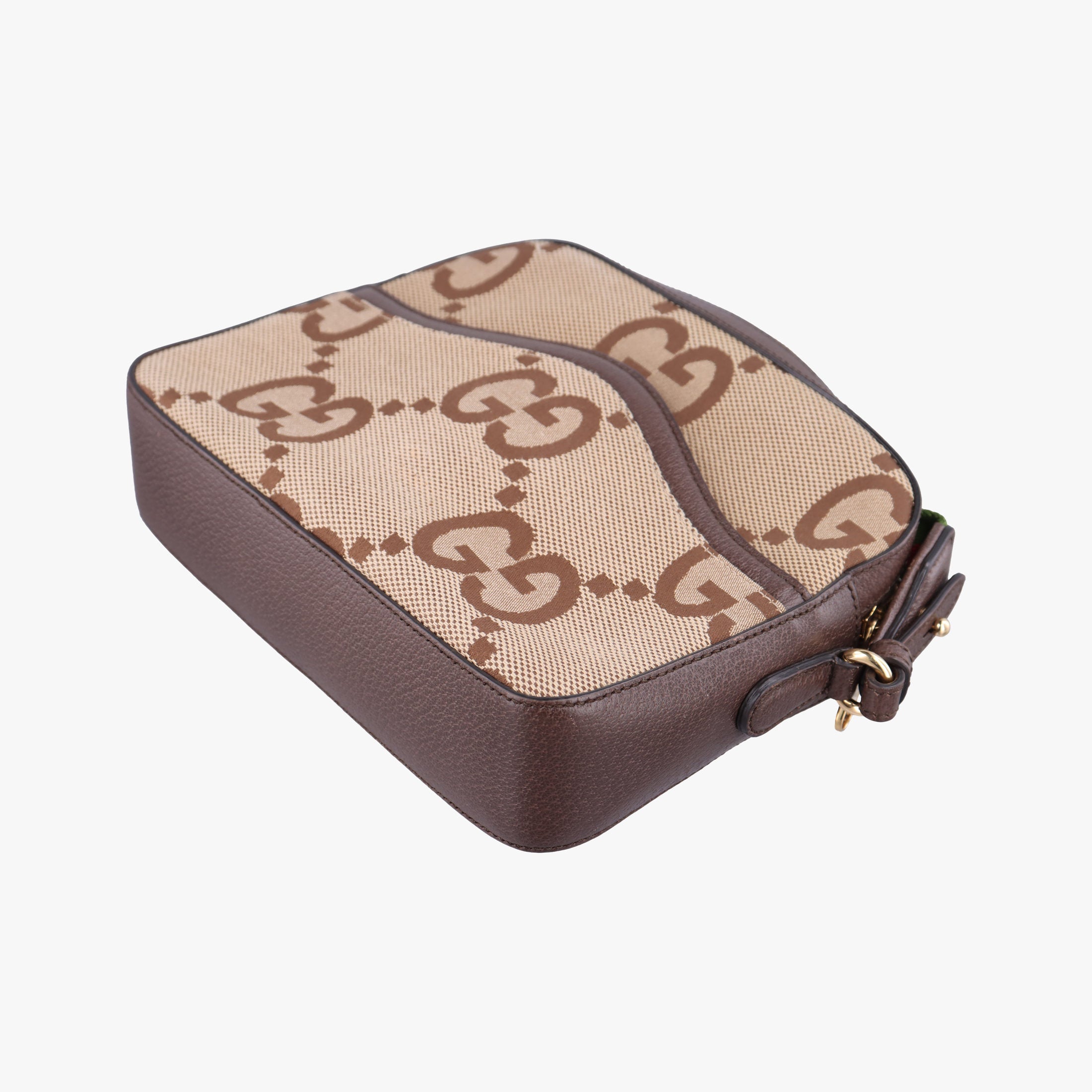Secondhand Gucci Jumbo GG Messenger Brown canvas×leather 675891 shoulderbag | stylenewstar