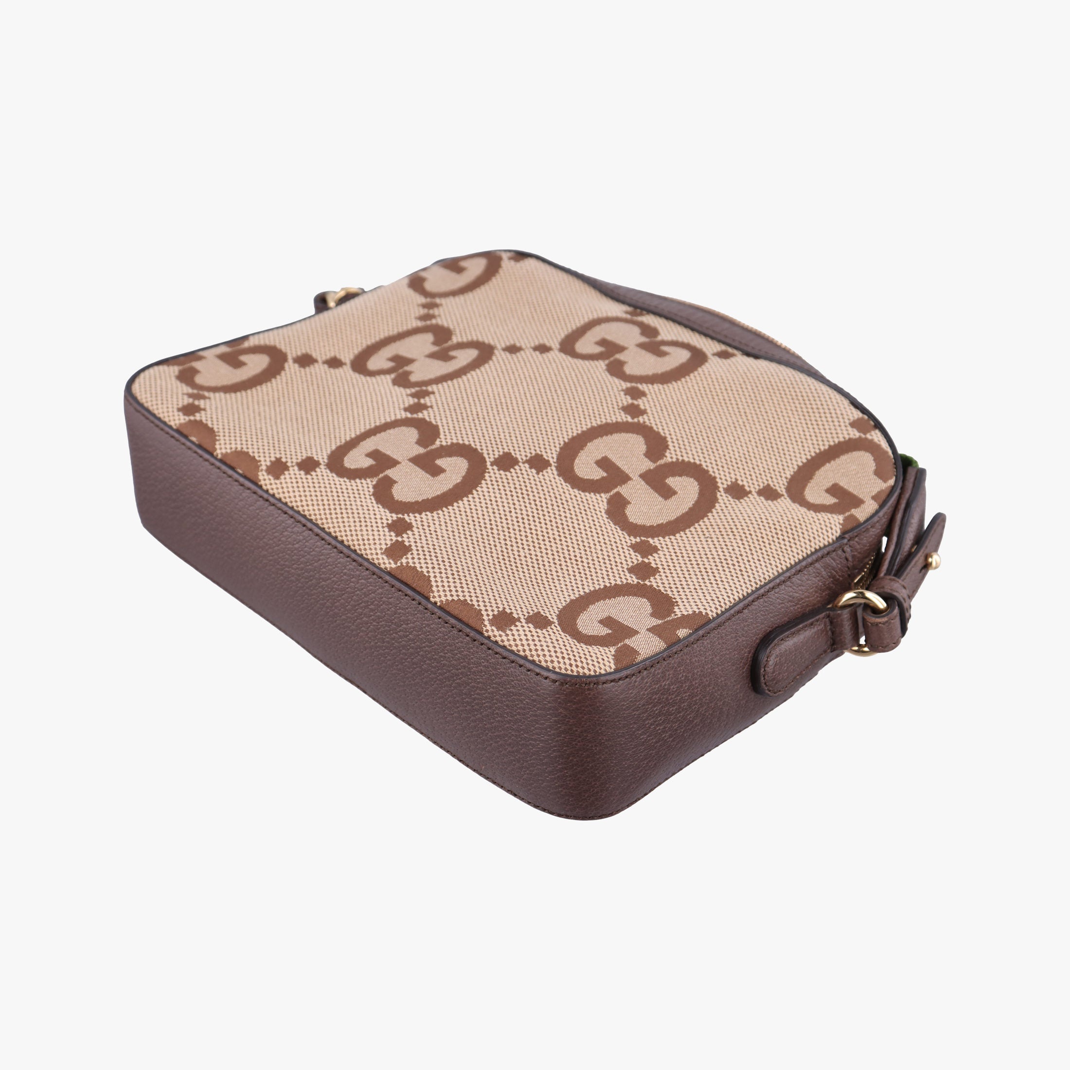 Secondhand Gucci Jumbo GG Messenger Brown canvas×leather 675891 shoulderbag | stylenewstar