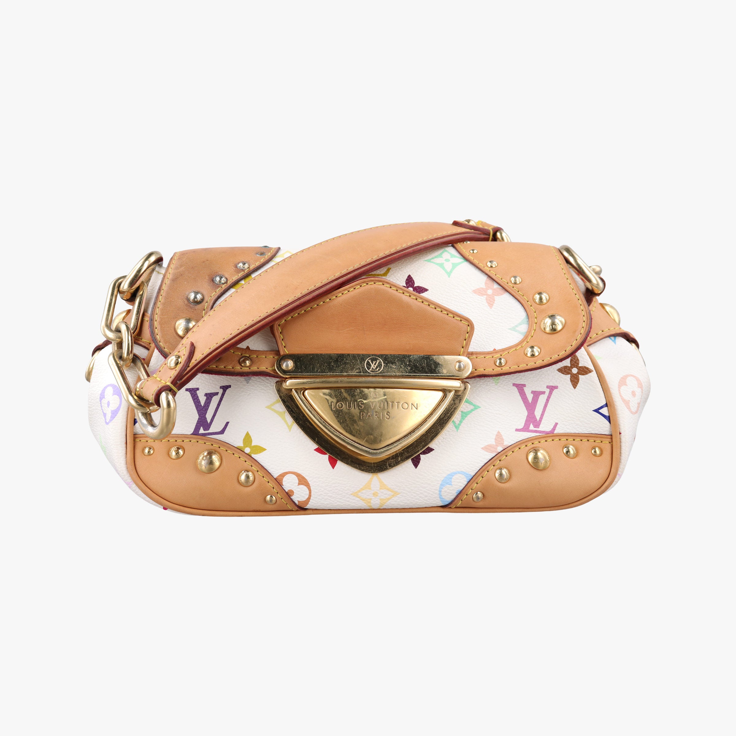 Secondhand Louis Vuitton MARILYN white Monogram Multicolor M40127 shoulderbag | stylenewstar