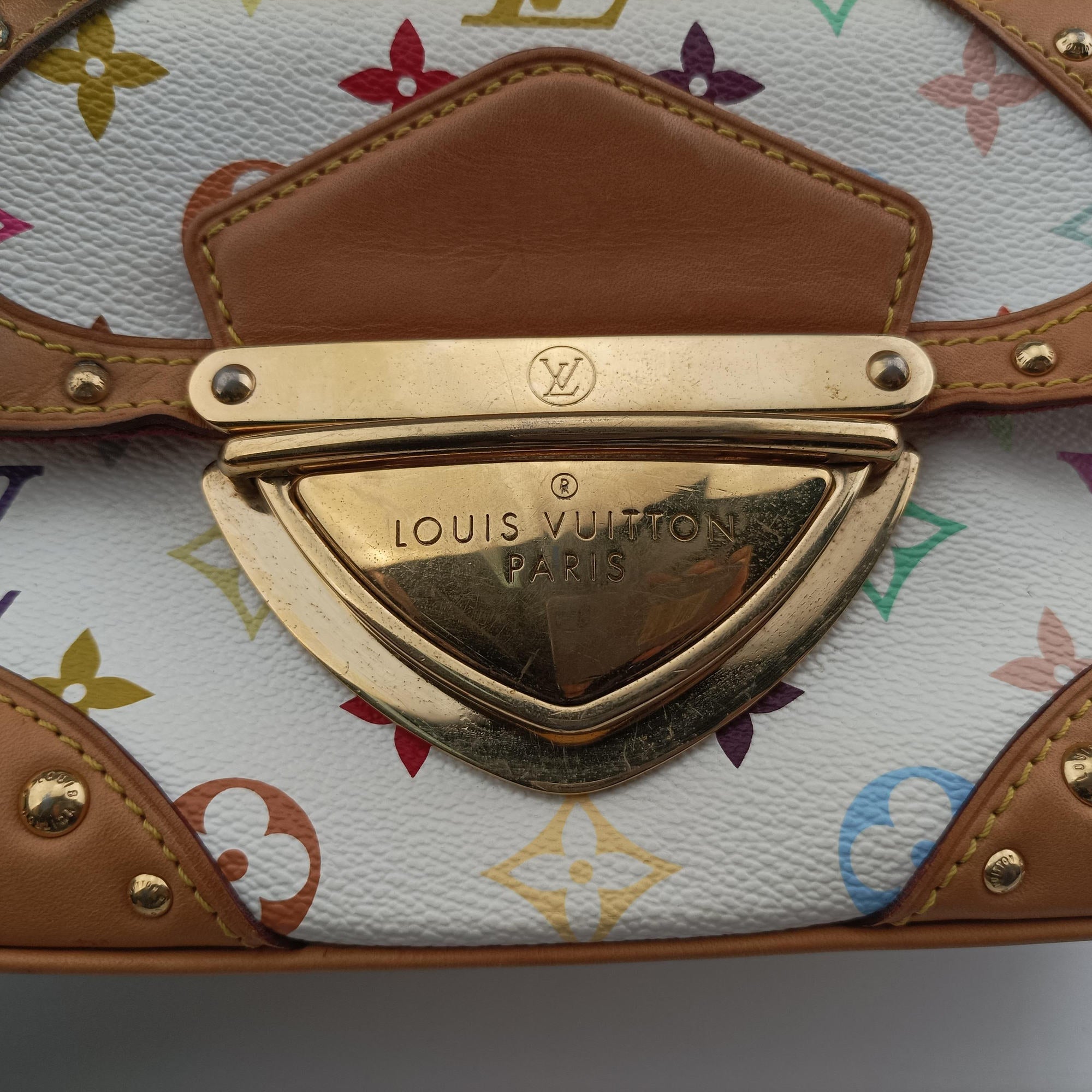 Secondhand Louis Vuitton MARILYN white Monogram Multicolor M40127 shoulderbag | stylenewstar