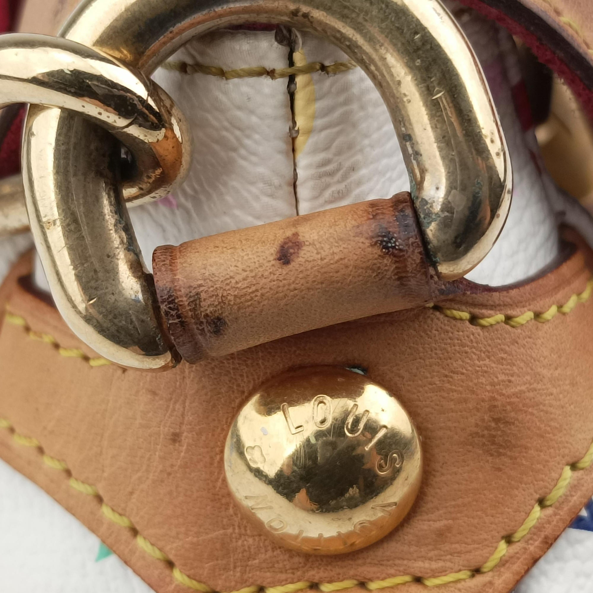 Secondhand Louis Vuitton MARILYN white Monogram Multicolor M40127 shoulderbag | stylenewstar