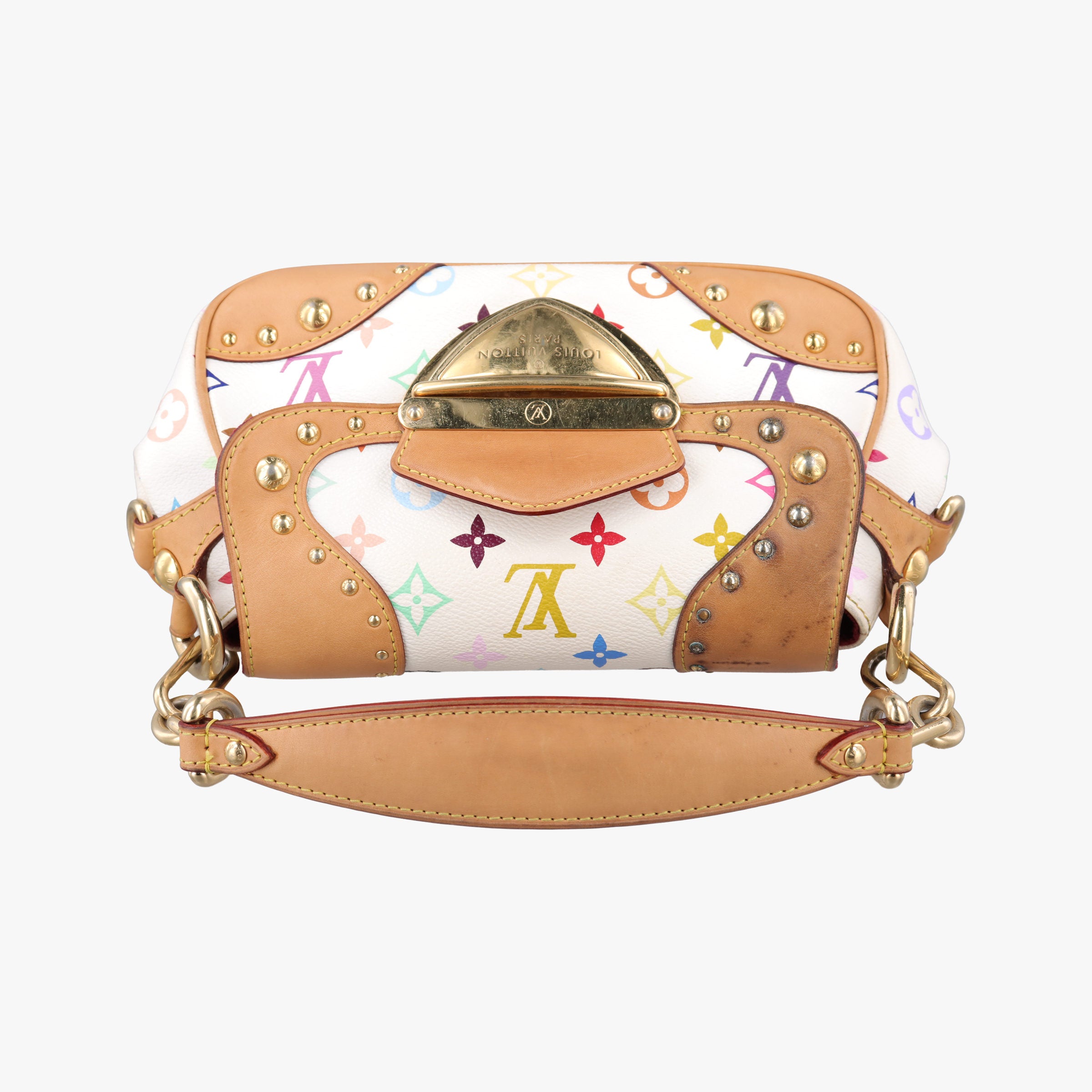 Secondhand Louis Vuitton MARILYN white Monogram Multicolor M40127 shoulderbag | stylenewstar