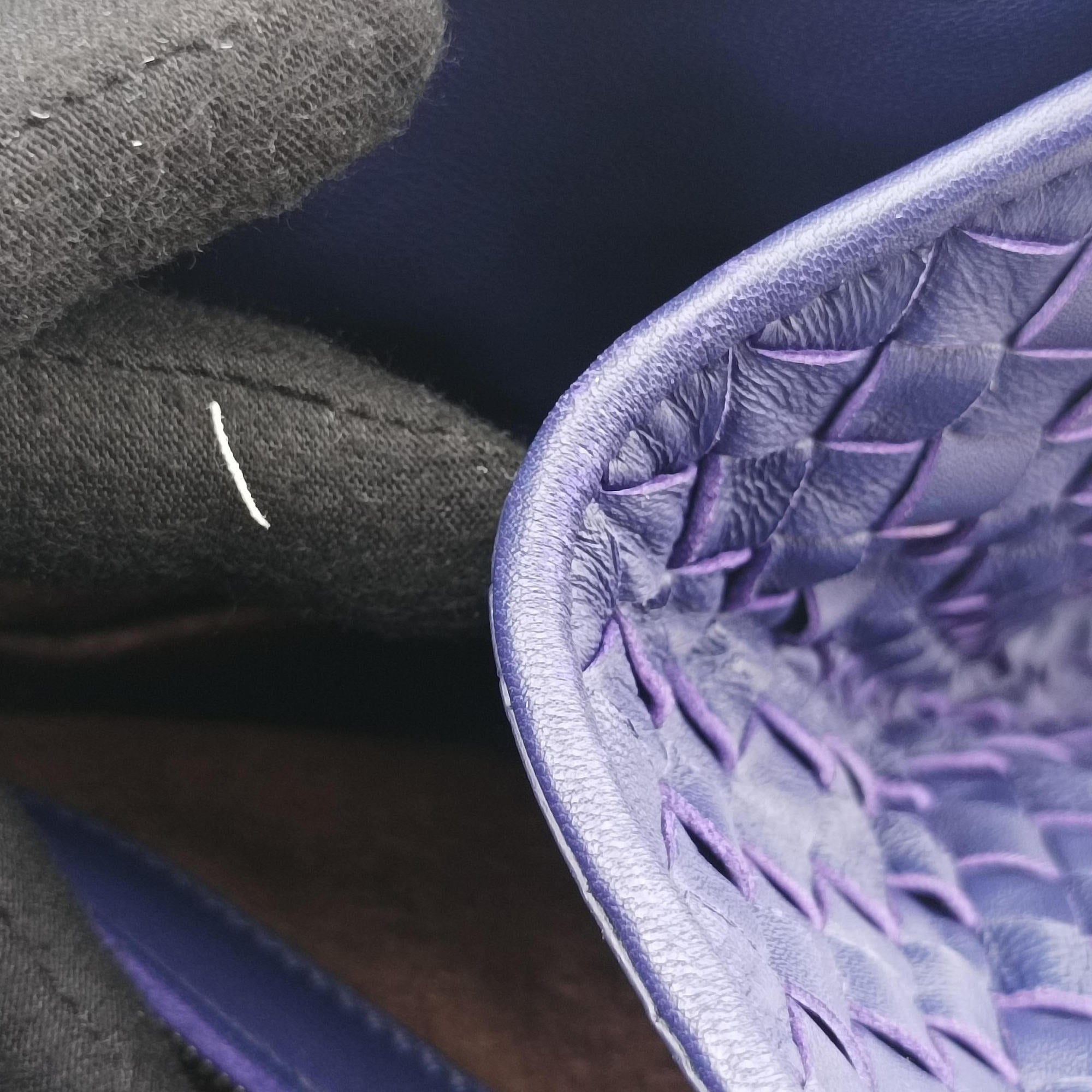Pre-owned Bottega Veneta Parachute Intrecciato Purple lambskin  handbag | stylenewstar