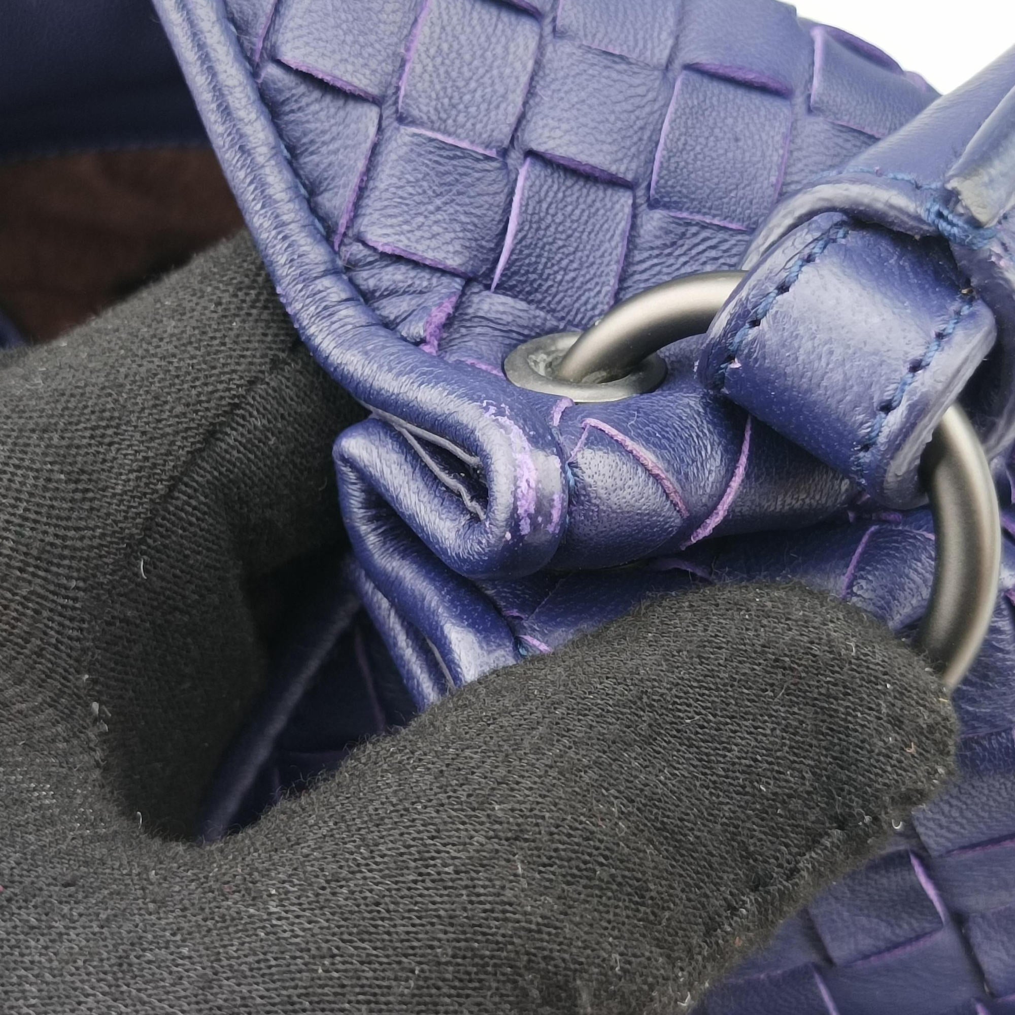 Pre-owned Bottega Veneta Parachute Intrecciato Purple lambskin  handbag | stylenewstar