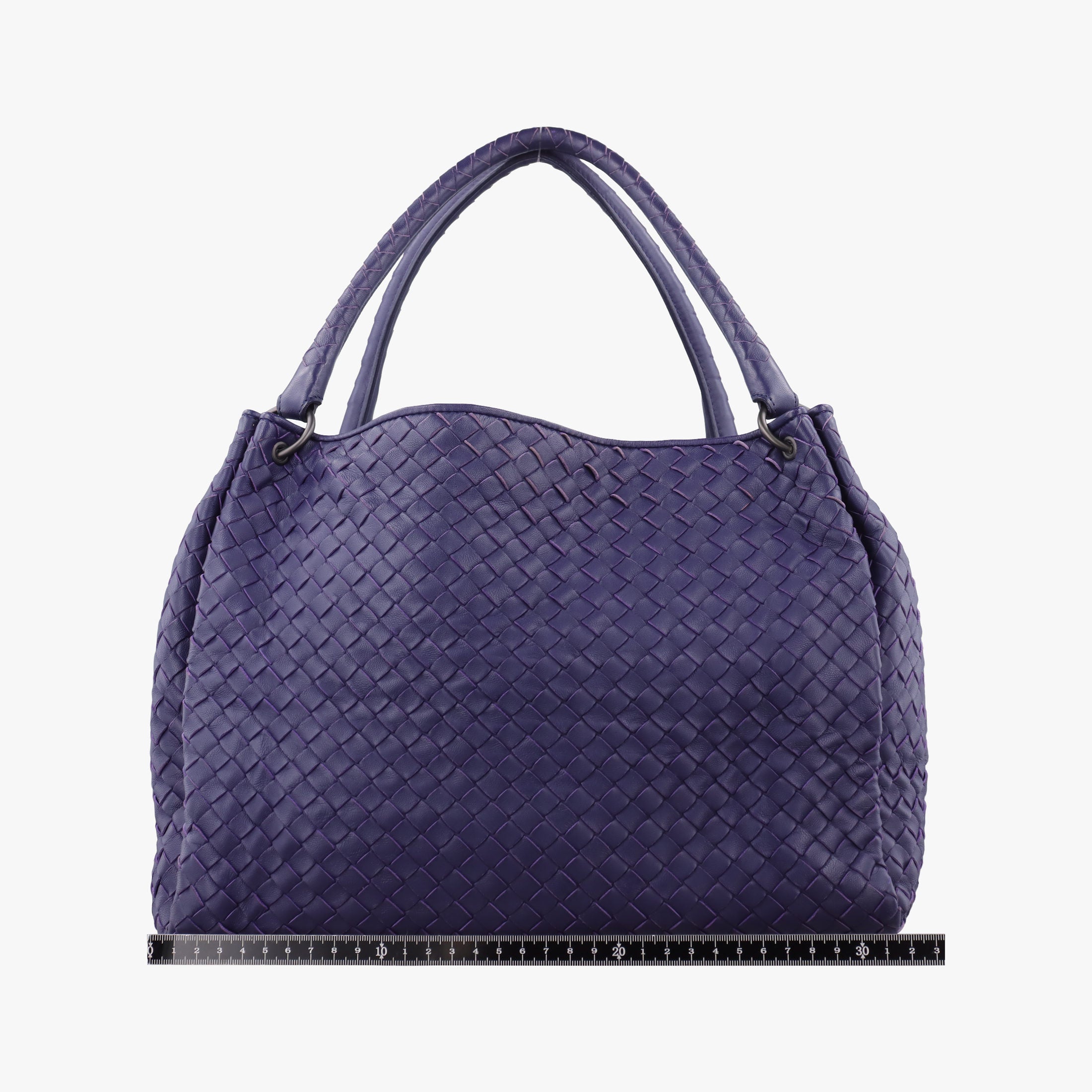 Pre-owned Bottega Veneta Parachute Intrecciato Purple lambskin  handbag | stylenewstar