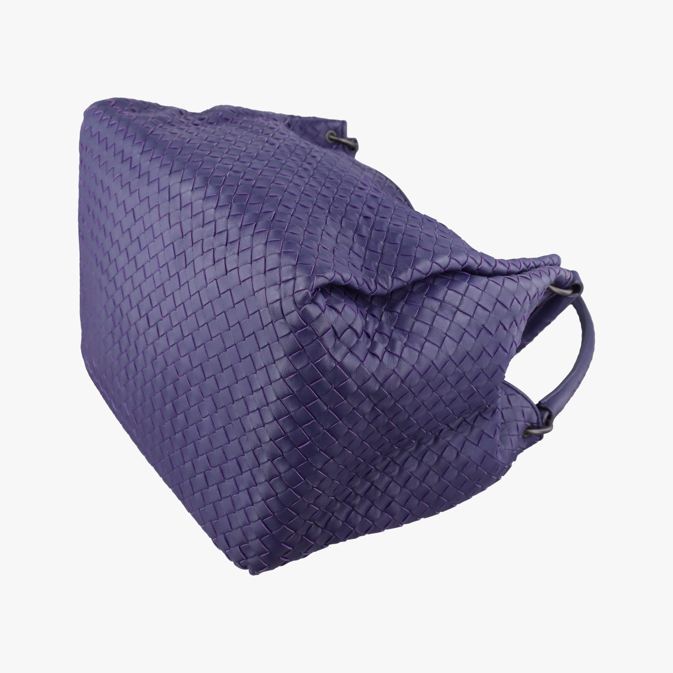 Pre-owned Bottega Veneta Parachute Intrecciato Purple lambskin  handbag | stylenewstar