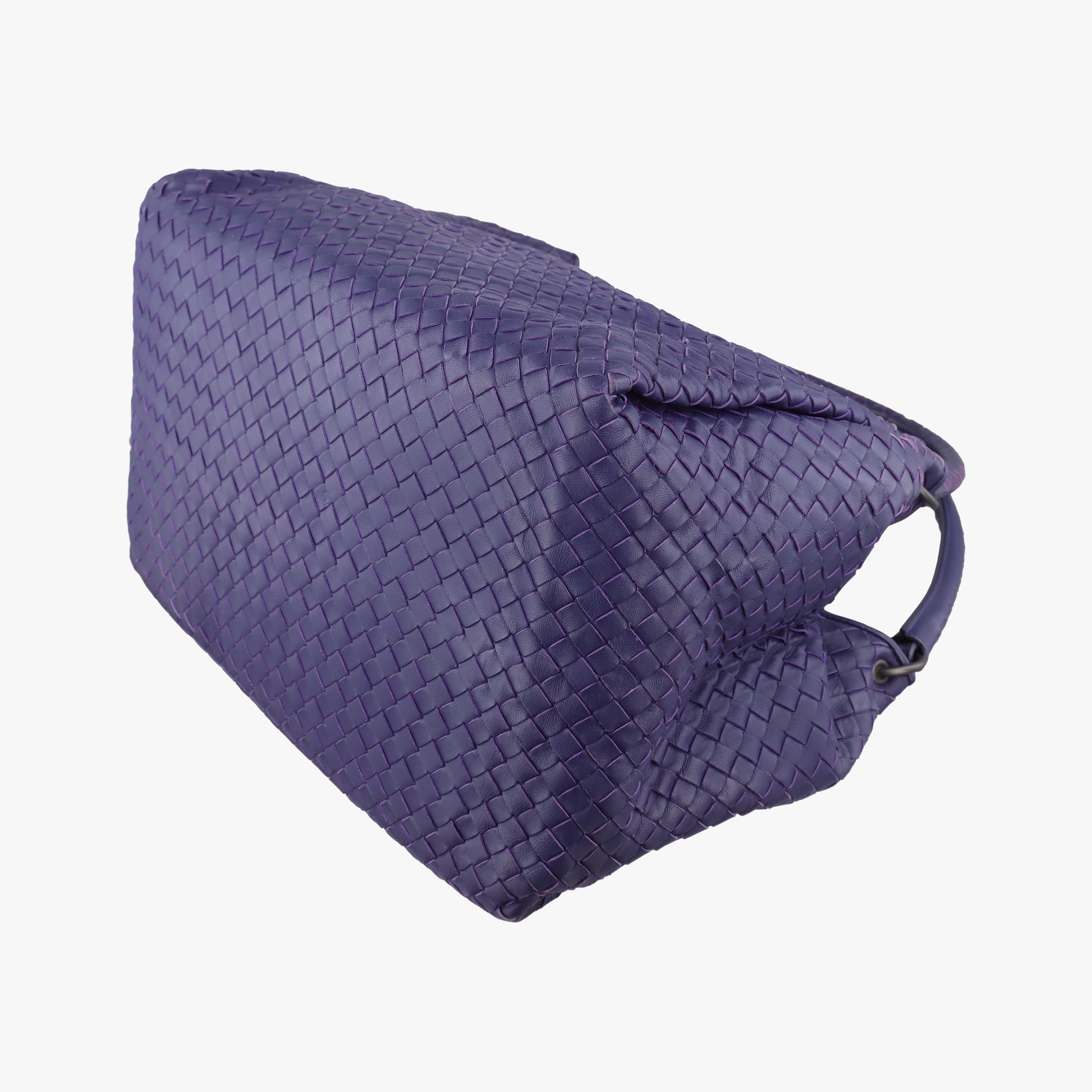 Pre-owned Bottega Veneta Parachute Intrecciato Purple lambskin  handbag | stylenewstar