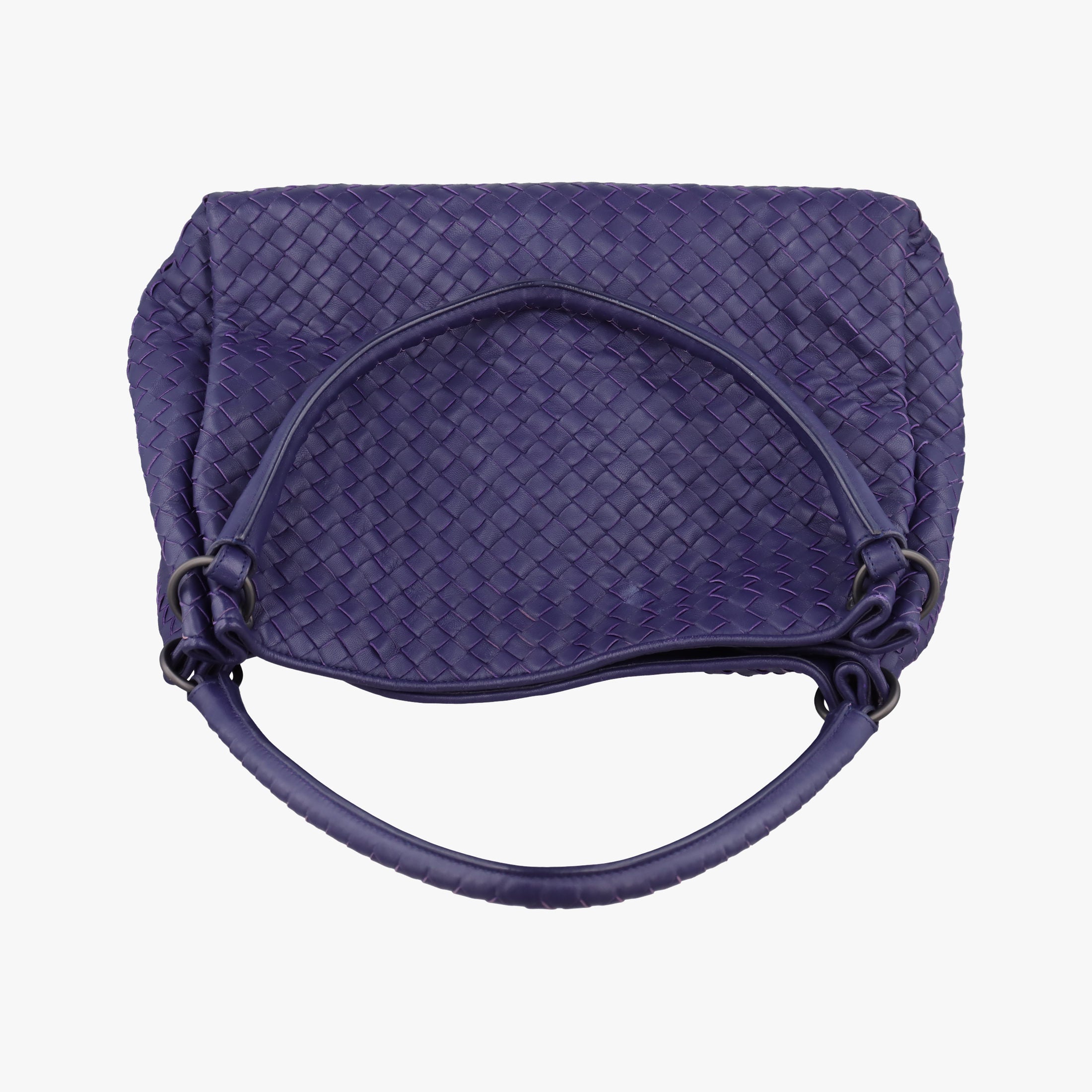 Pre-owned Bottega Veneta Parachute Intrecciato Purple lambskin  handbag | stylenewstar