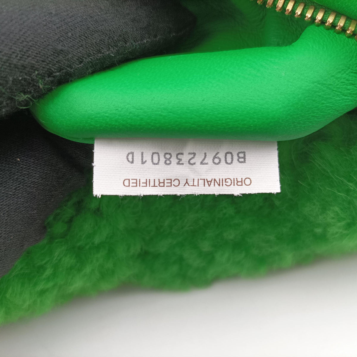Pre-owned Bottega Veneta Jodie Green Fur  clutchbag | stylenewstar