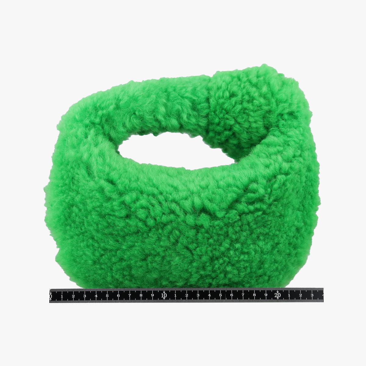 Pre-owned Bottega Veneta Jodie Green Fur  clutchbag | stylenewstar