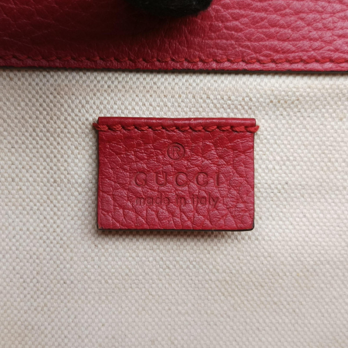Pre-owned Gucci Dionysus Red Leather 400249 shoulderbag | stylenewstar