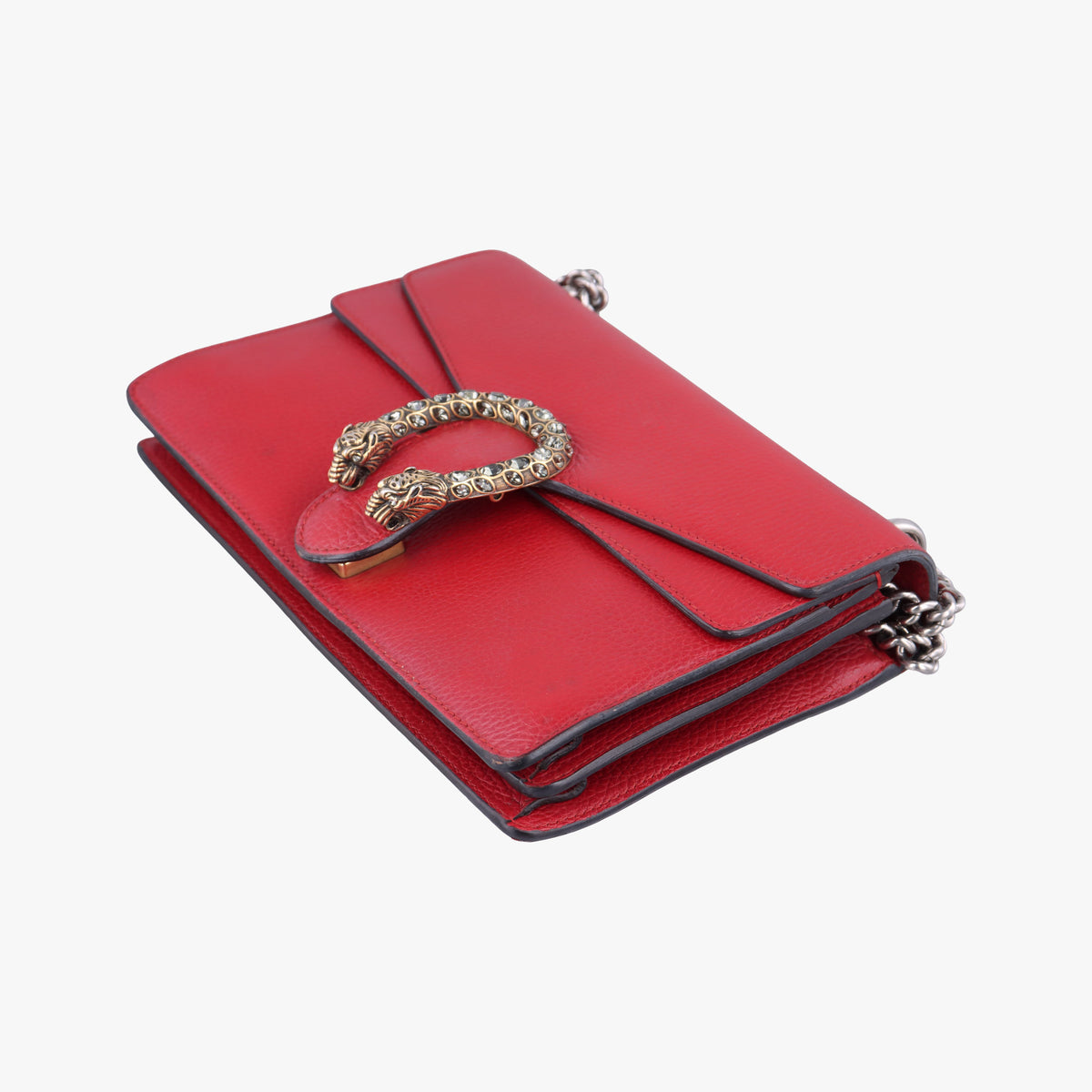 Pre-owned Gucci Dionysus Red Leather 400249 shoulderbag | stylenewstar